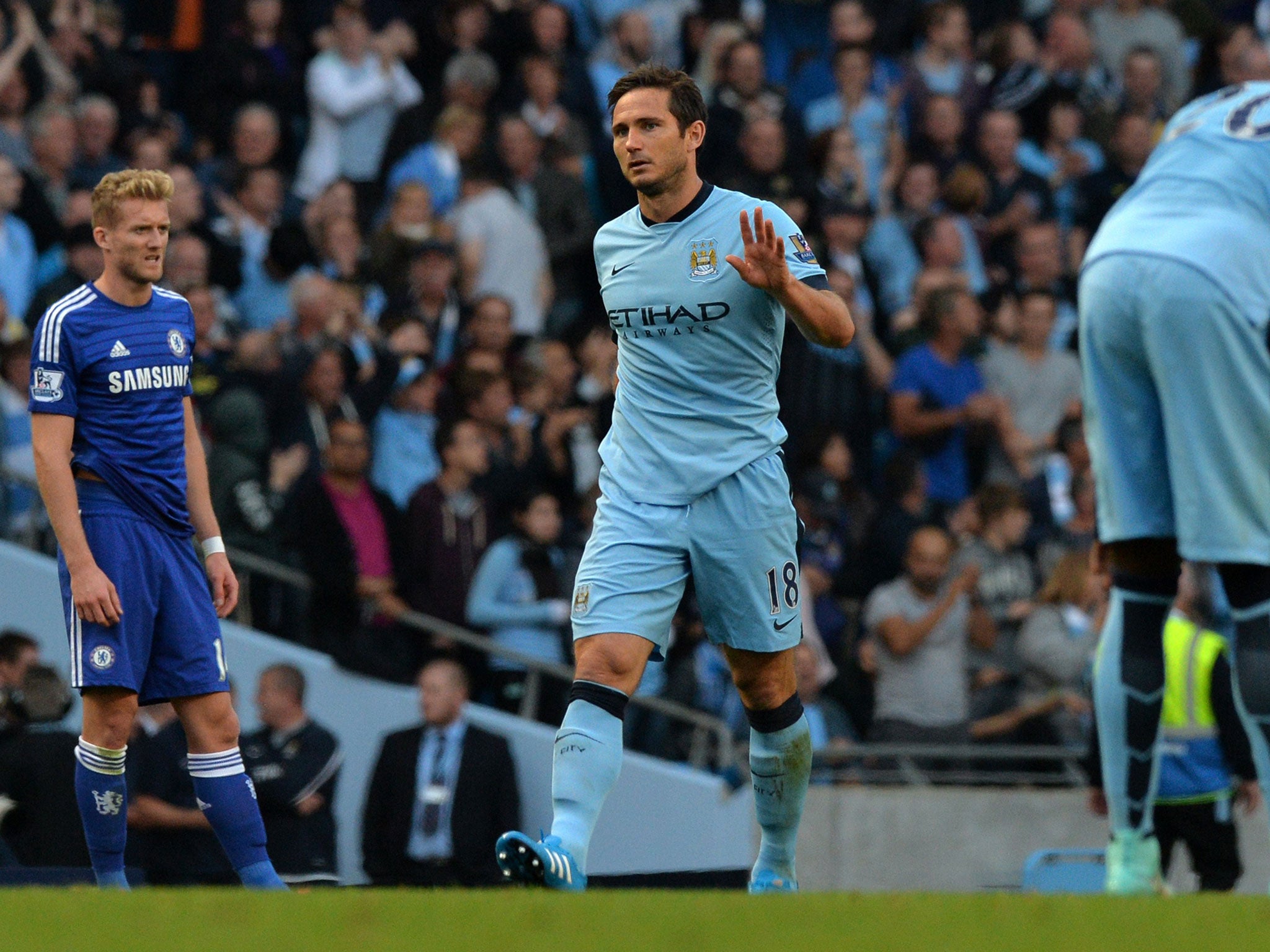 Frank Lampard and his non-celebration