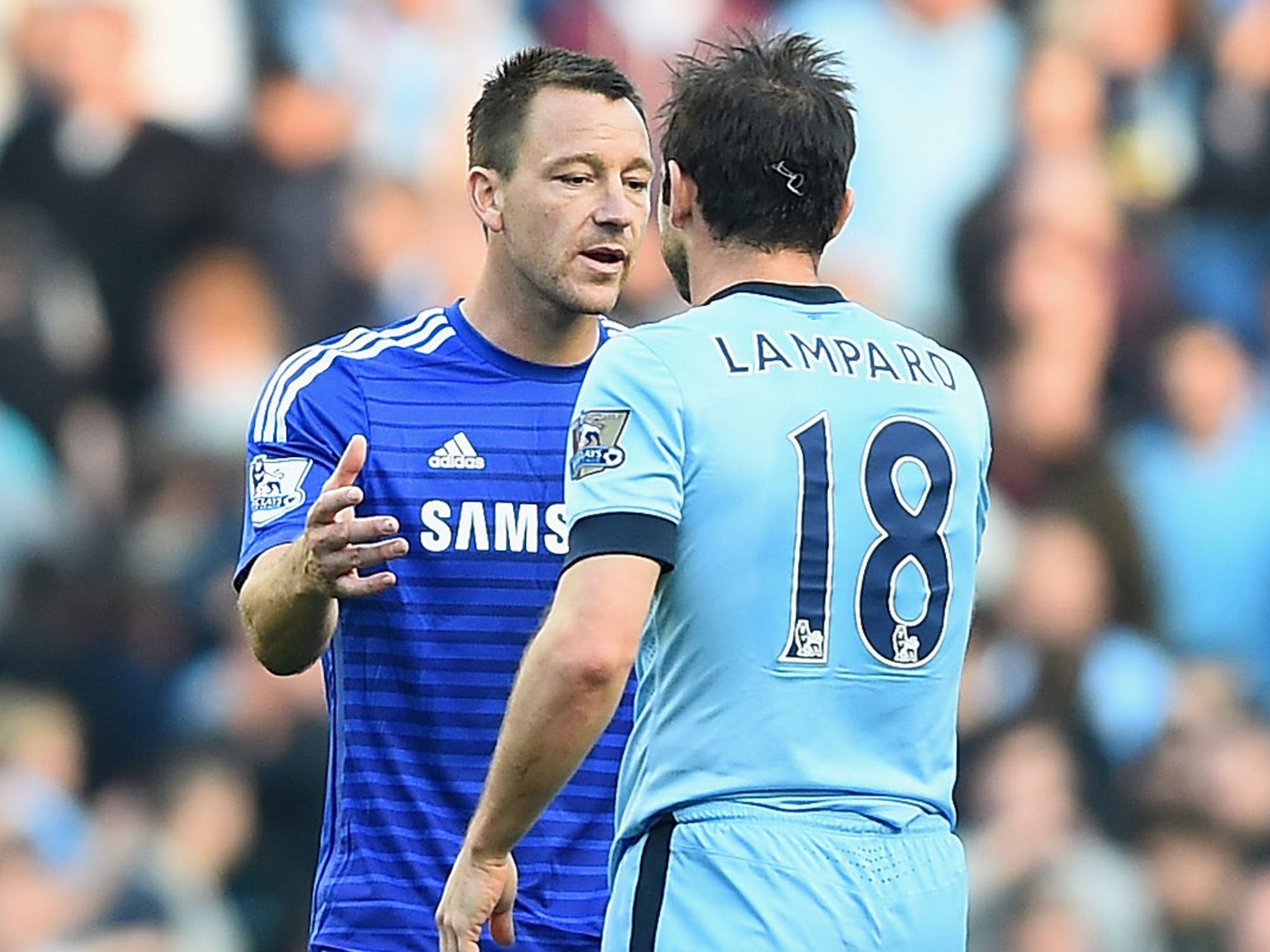 Lampard during his lone season at Manchester City