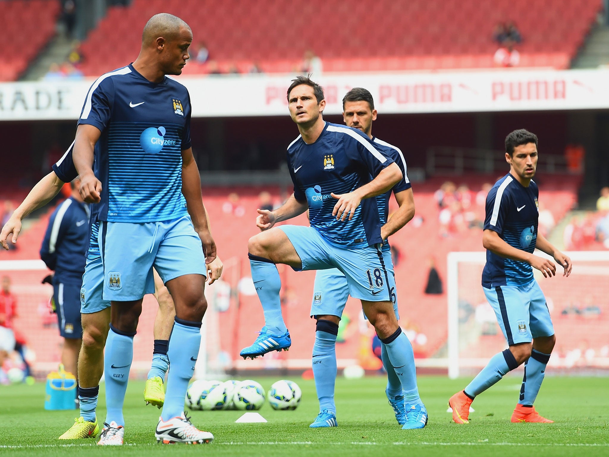 Vincent Kompany and Frank Lampard