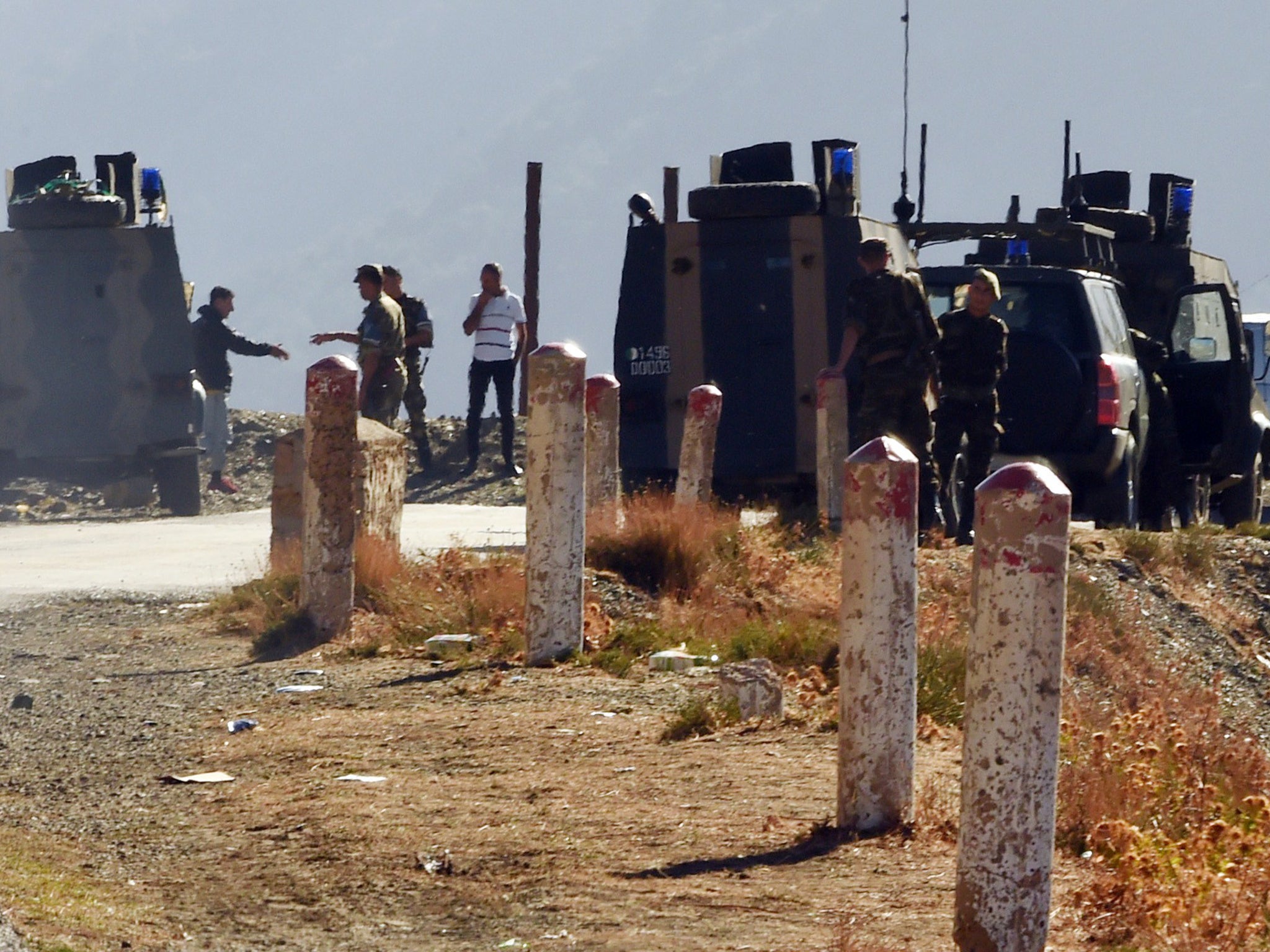 Algerian troops carry out search operations in the mountainous eastern Tizi Ouzou region in a desperate bid to find French hiker Herve Gourdel who was kidnapped by militants linked to the Isis group