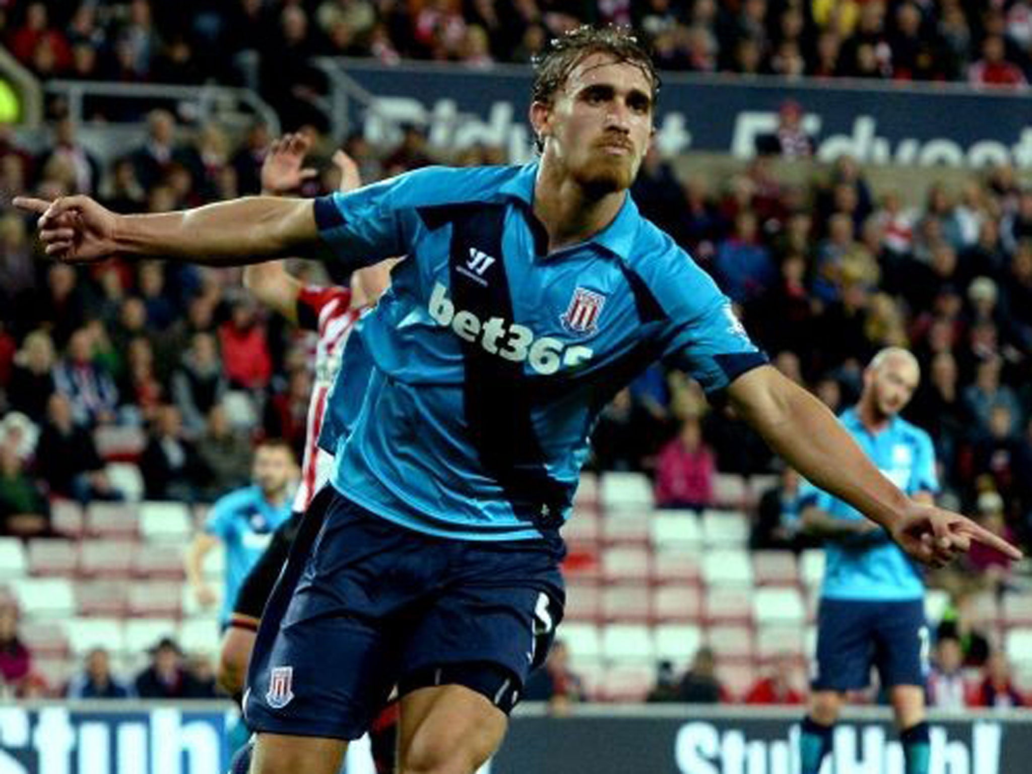 Marc Muniesa scored twice for Stoke against Sunderland