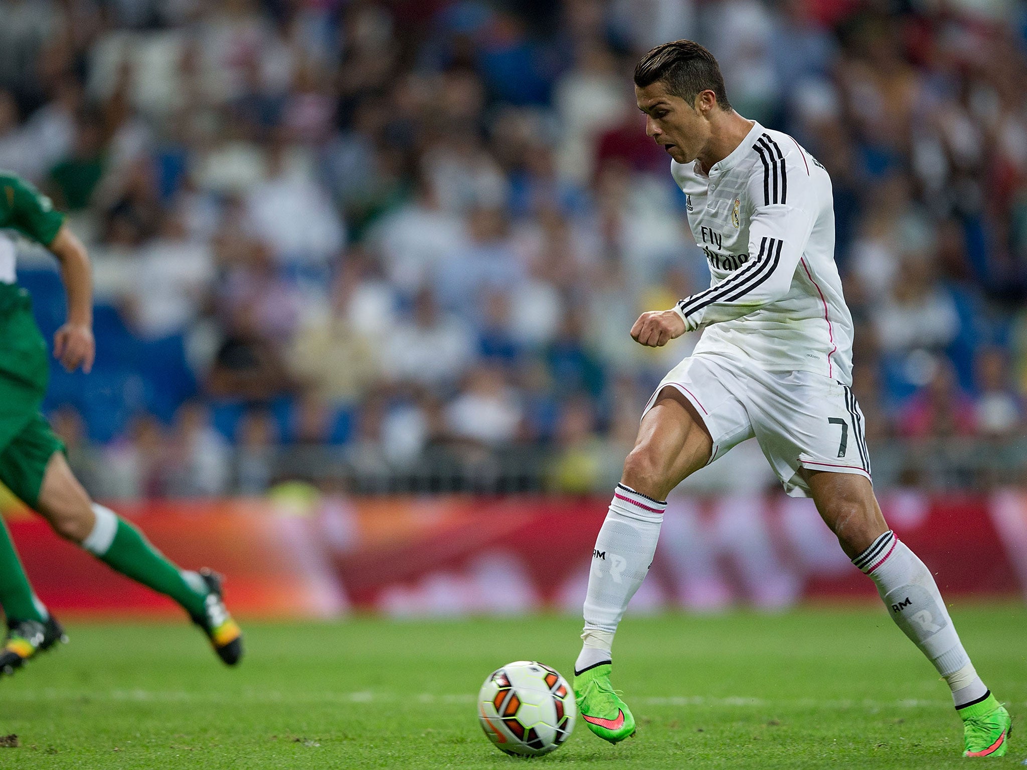 Cristiano Ronaldo in action