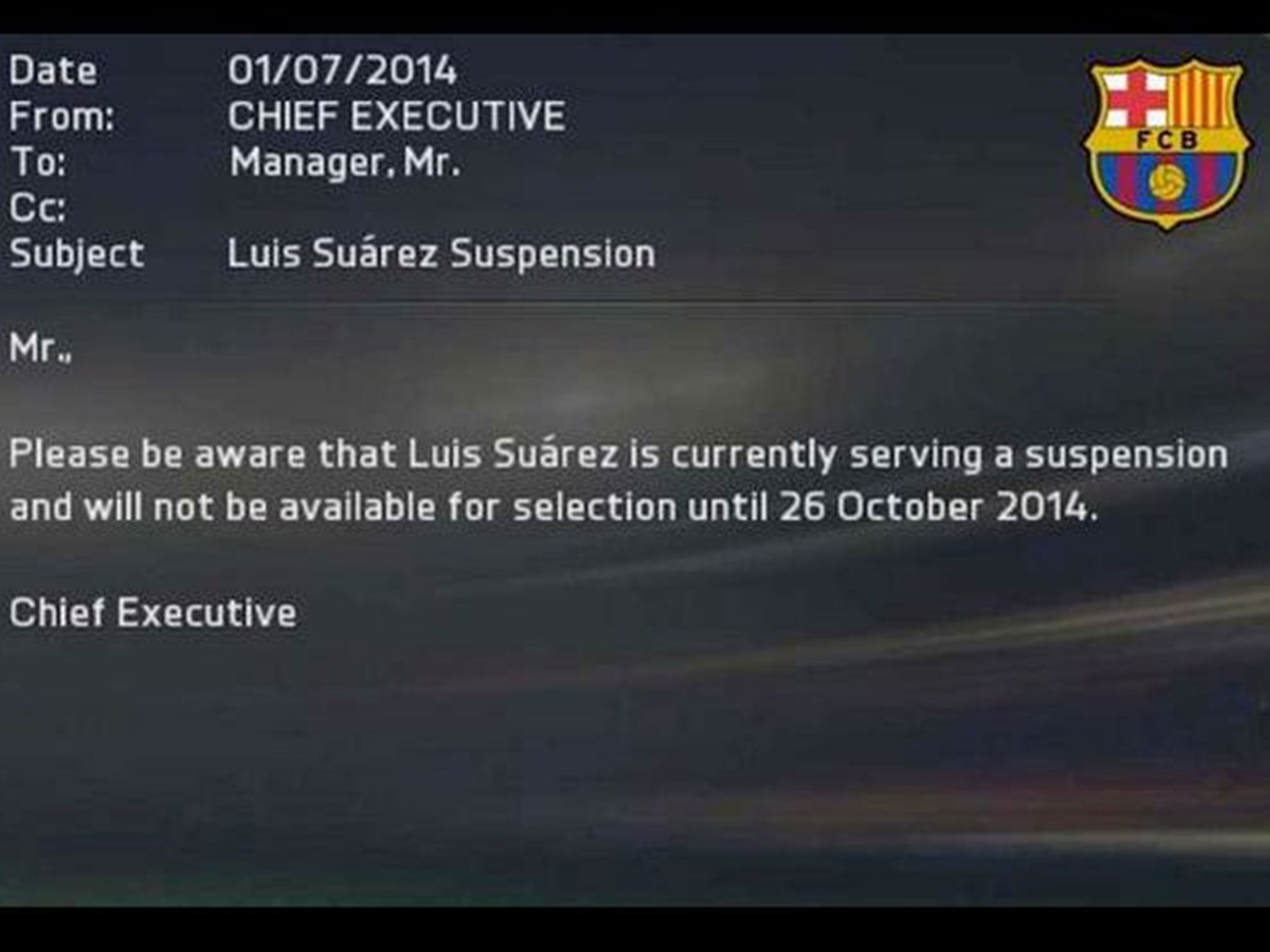 Suarez, FIFA 15