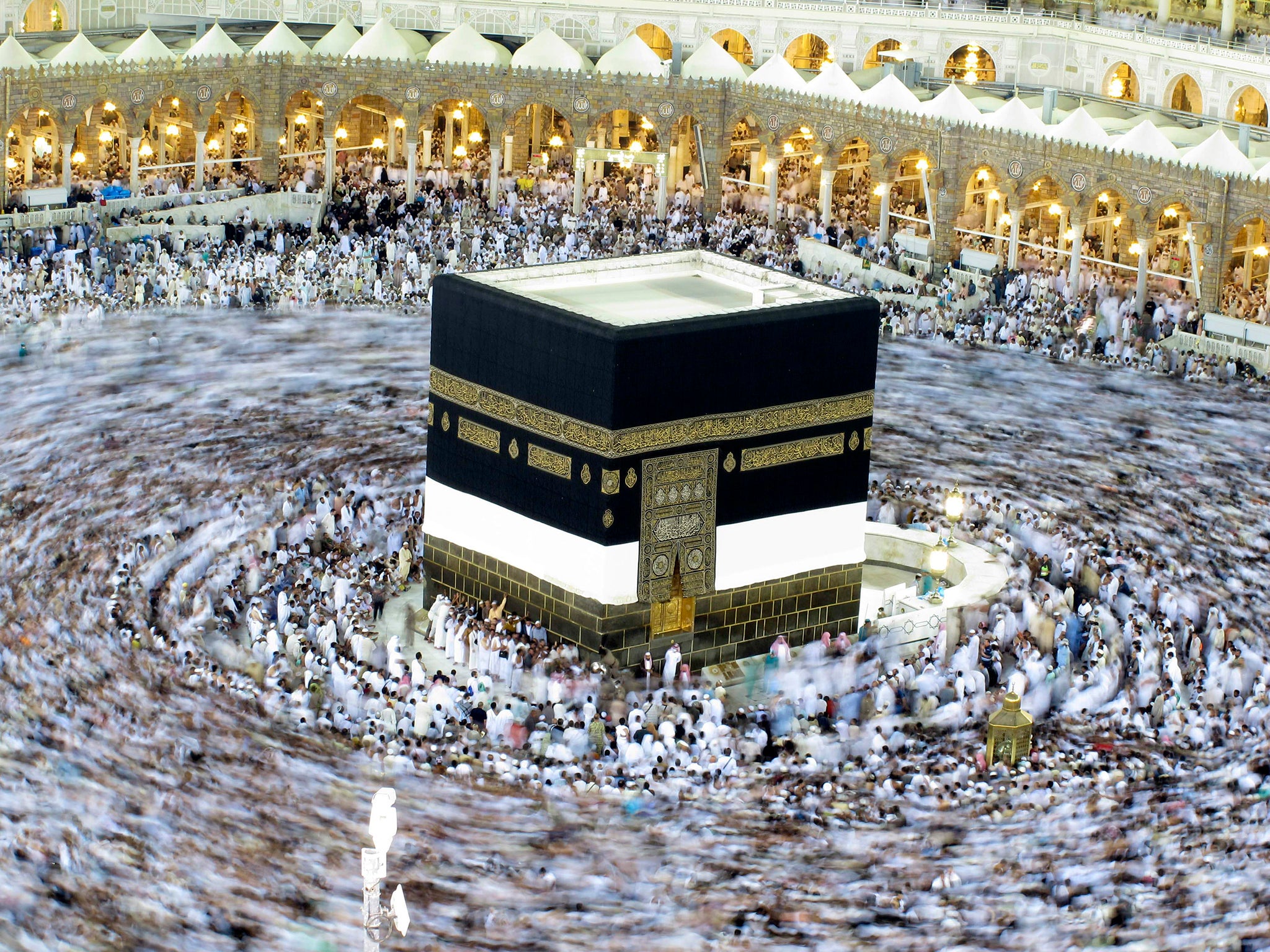 Pilgrims circling the Kabaa at Hajj