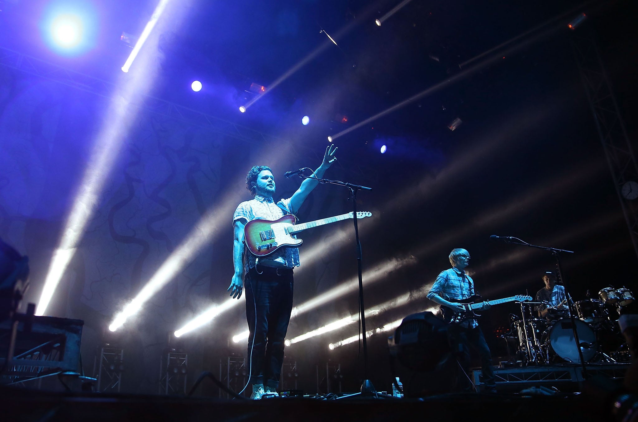 Alt J perform on stage in Brisbane, Australia