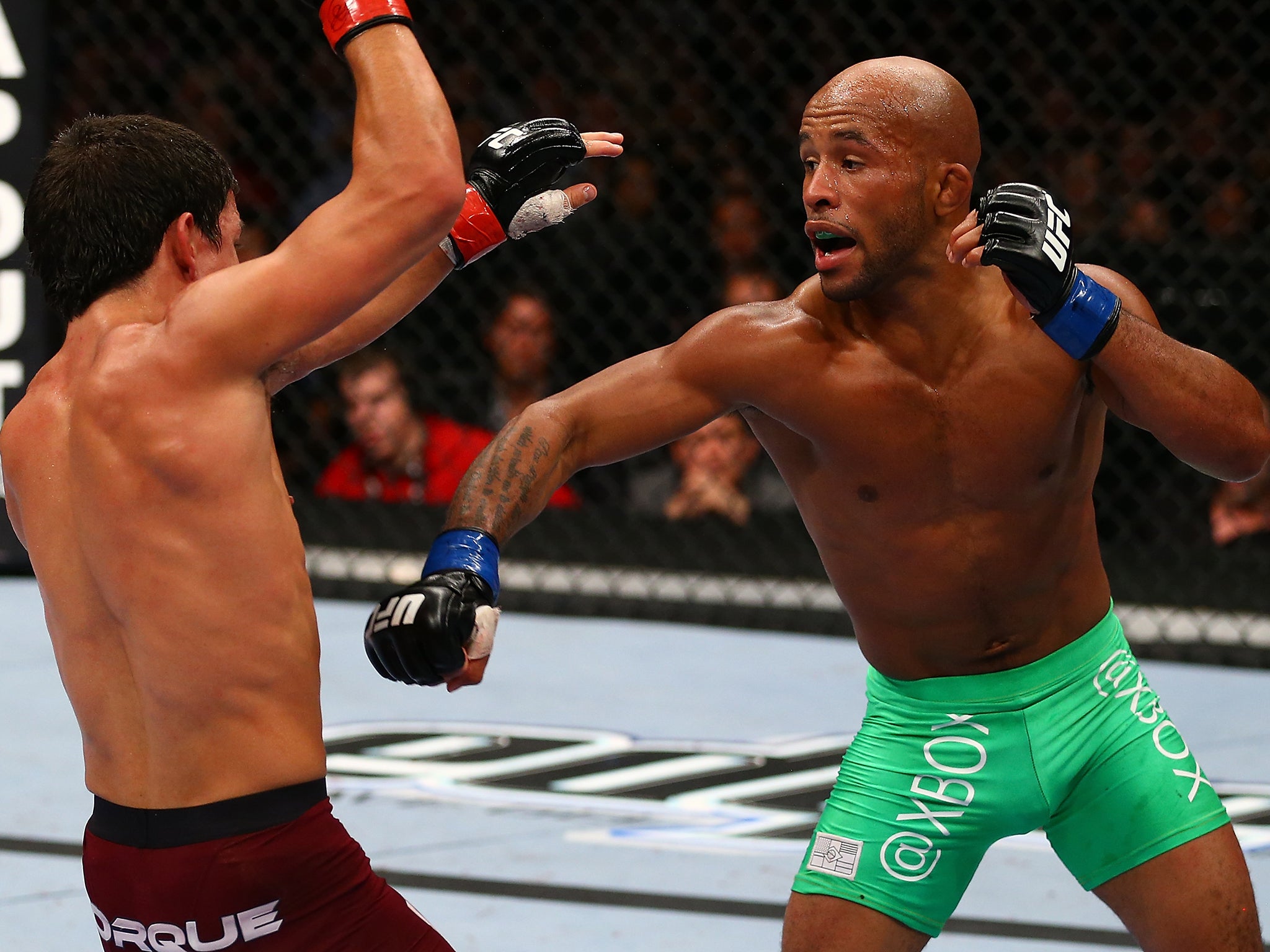 Demetrious Johnson in action