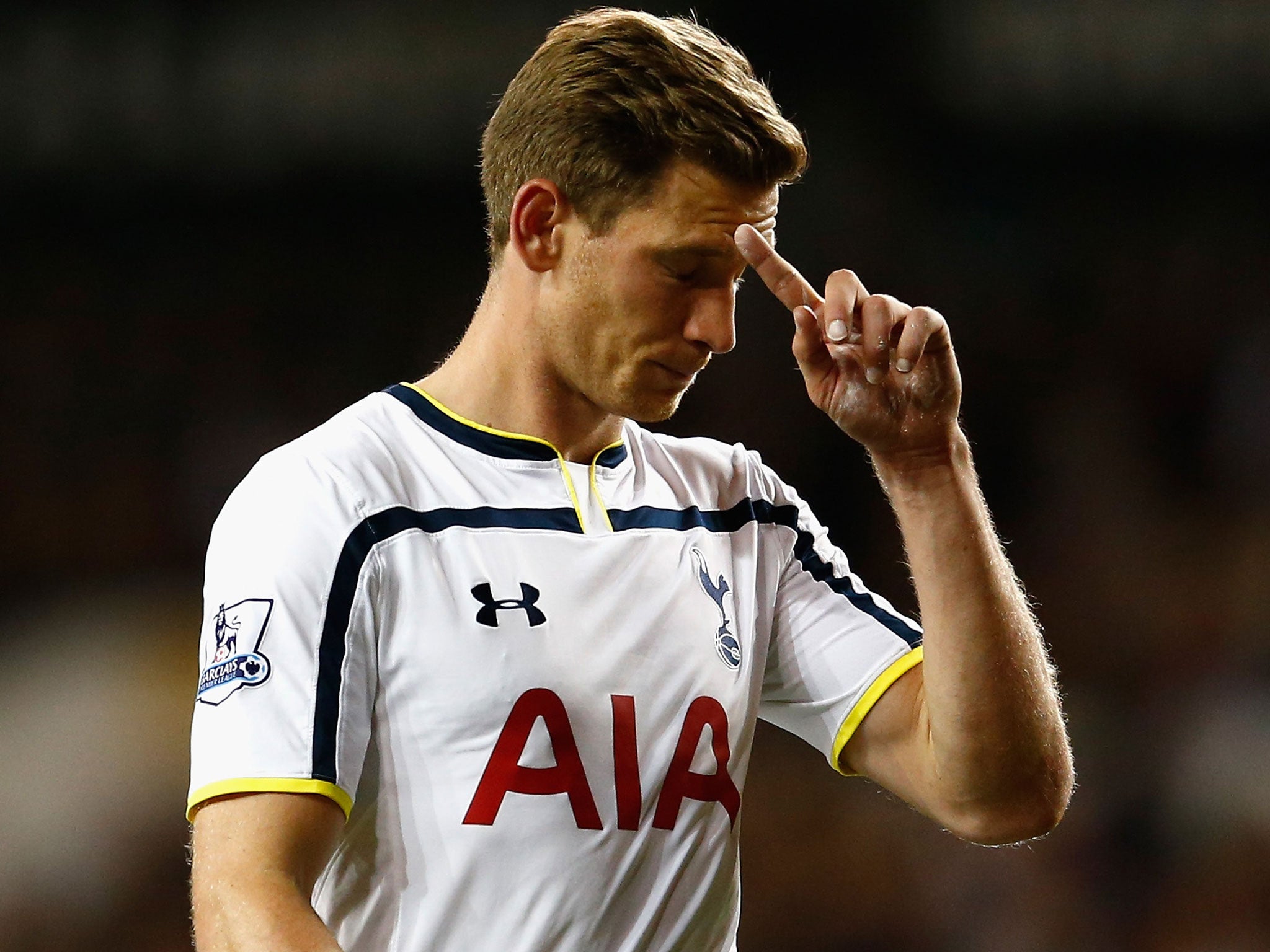 Jan Vertonghen in action for Tottenham