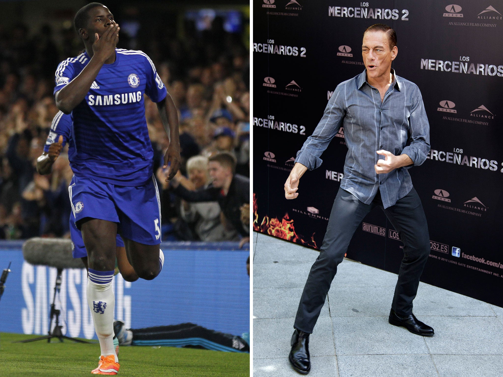 Kurt Zouma and Jean-Claude Van Damme