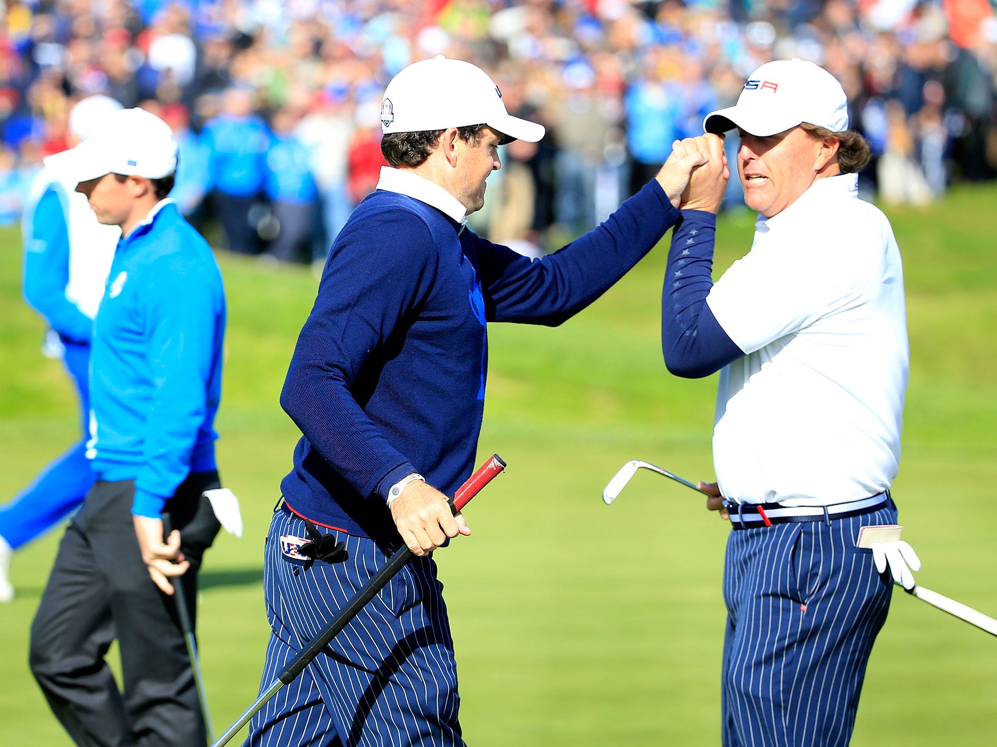 Keegan Bradley and Phil Mickelson
