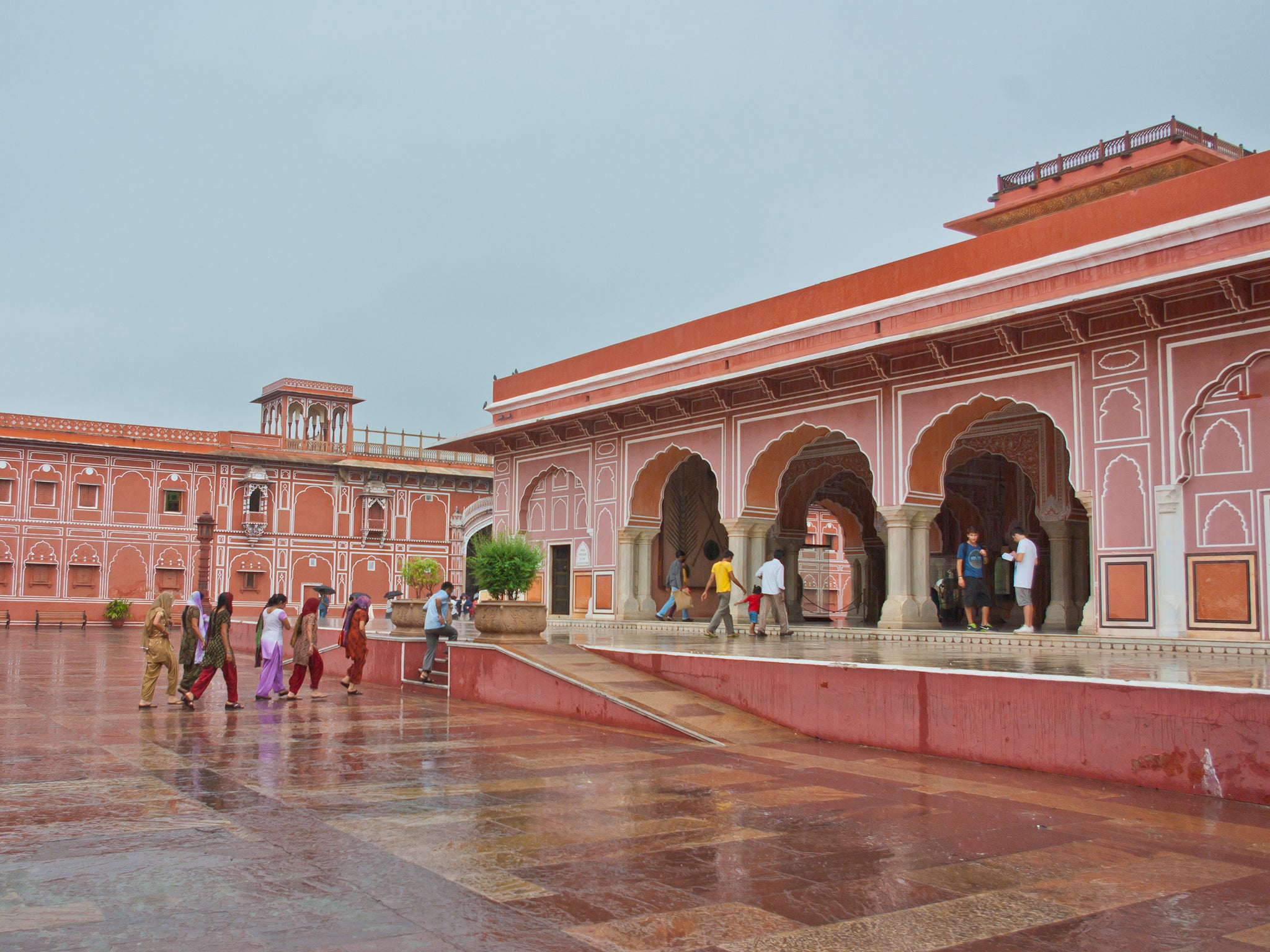 The flight was about to take off from Jaipur, known as the 'Pink City' because of its architecture