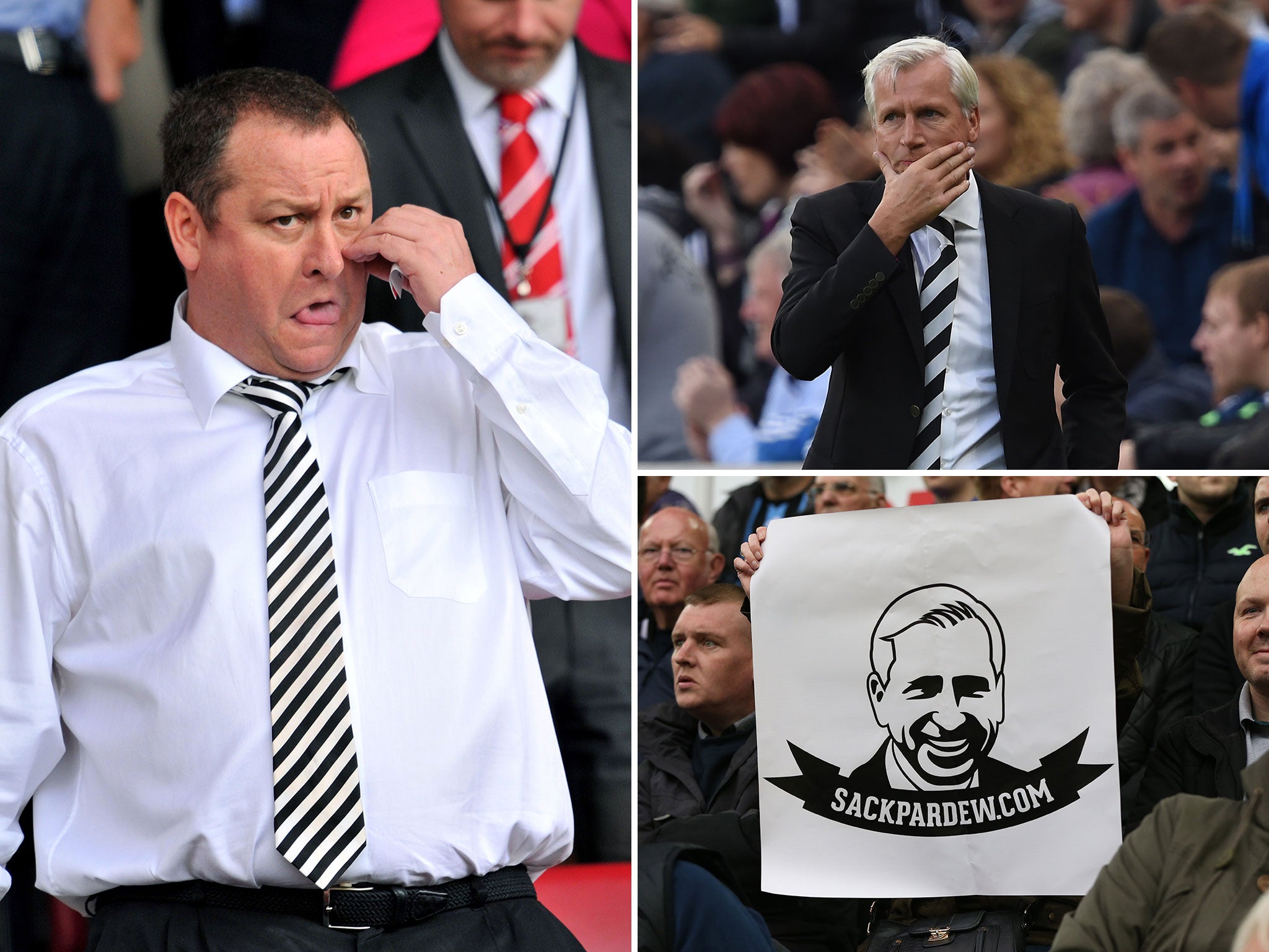 Mike Ashley, Alan Pardew