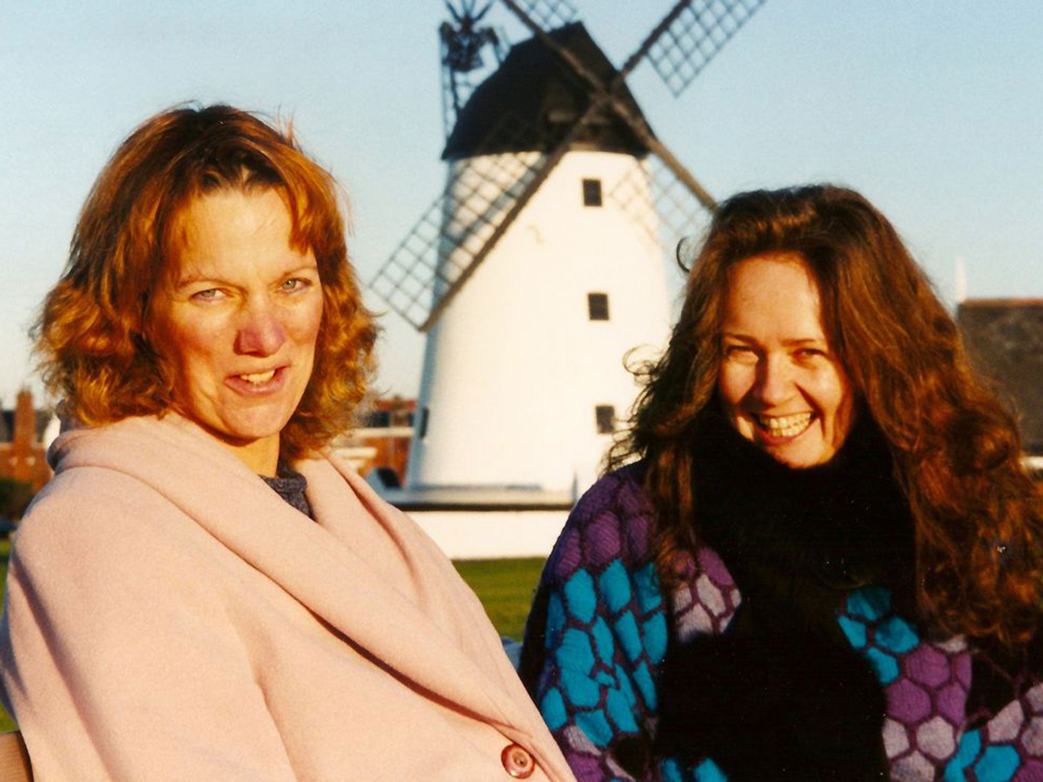 Brian Woods’s sister, Gill Edwards, left, and his wife, Deborah Shipley