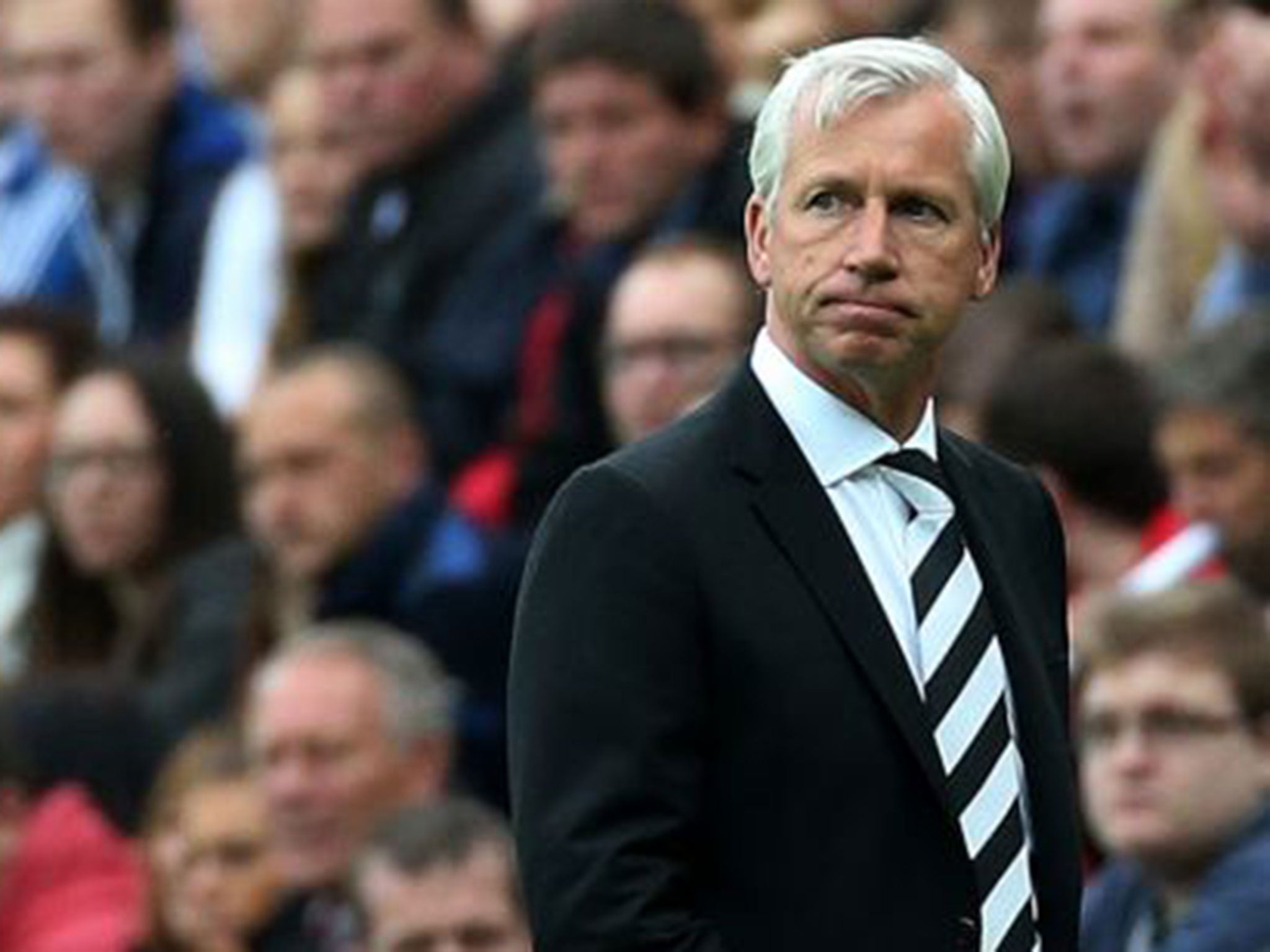 Banter: Alan Pardew has played down Mike Ashley comments