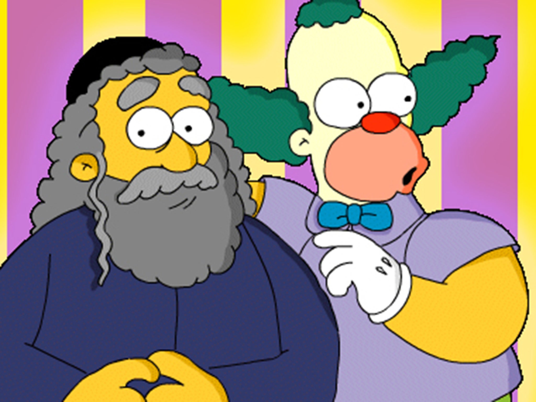 Rabbi Hyman Krustofski and his son Krusty the Clown