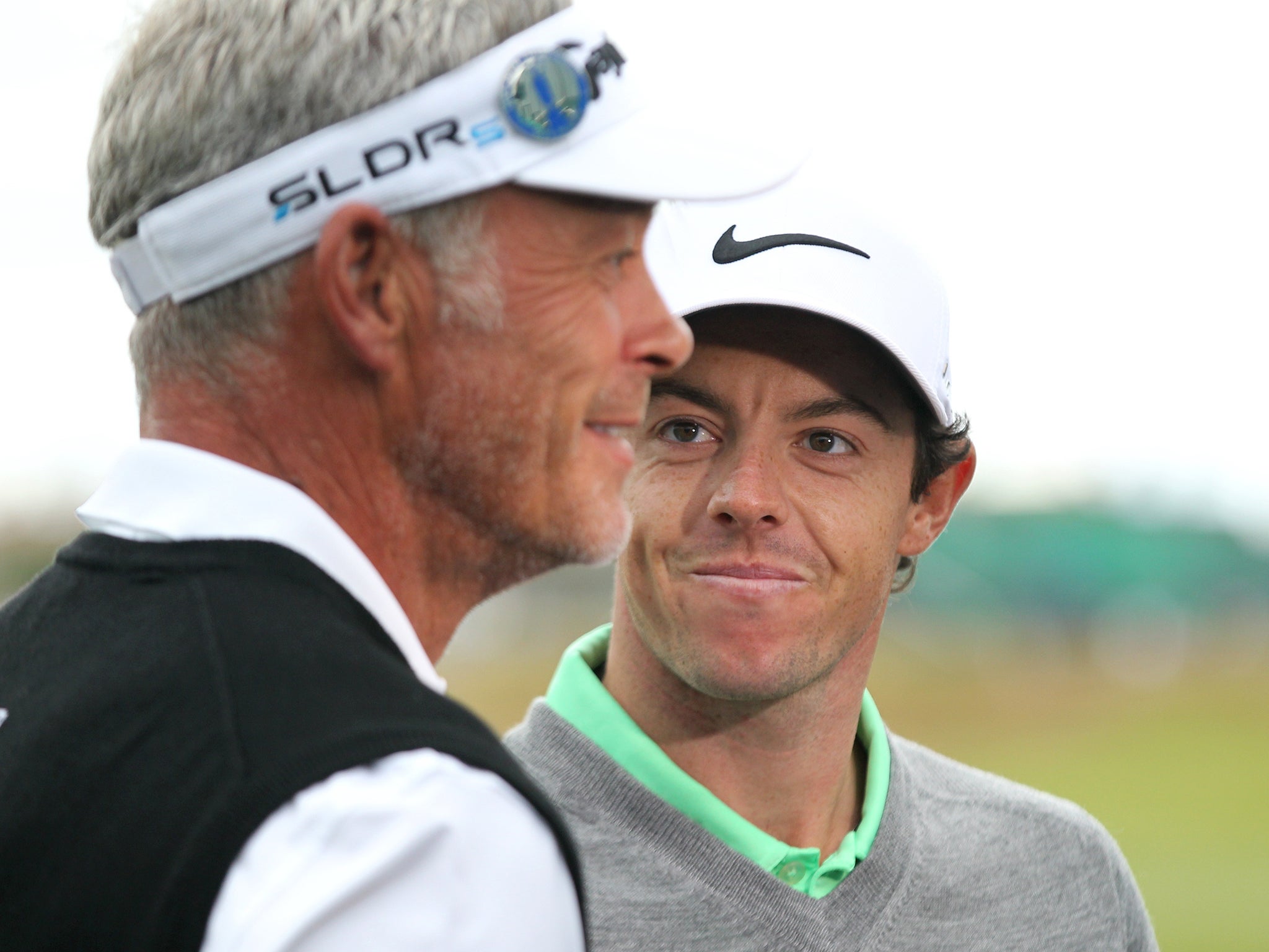 Darren Clarke with Rory McIlroy