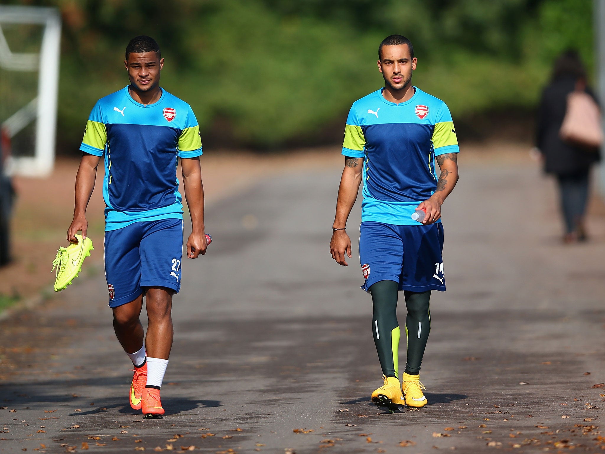 Serge Gnabry and Theo Walcott