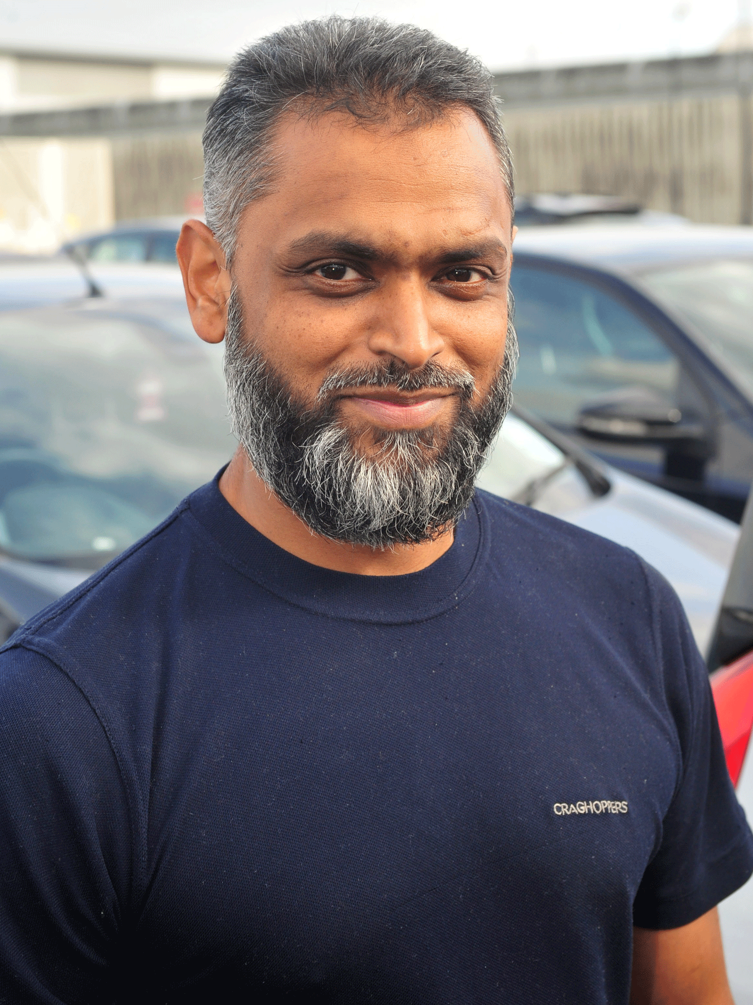 Moazzam Begg outside high security Belmarsh prison, south London, as he walked free from jail after a string of terrorist charges were dramatically dropped