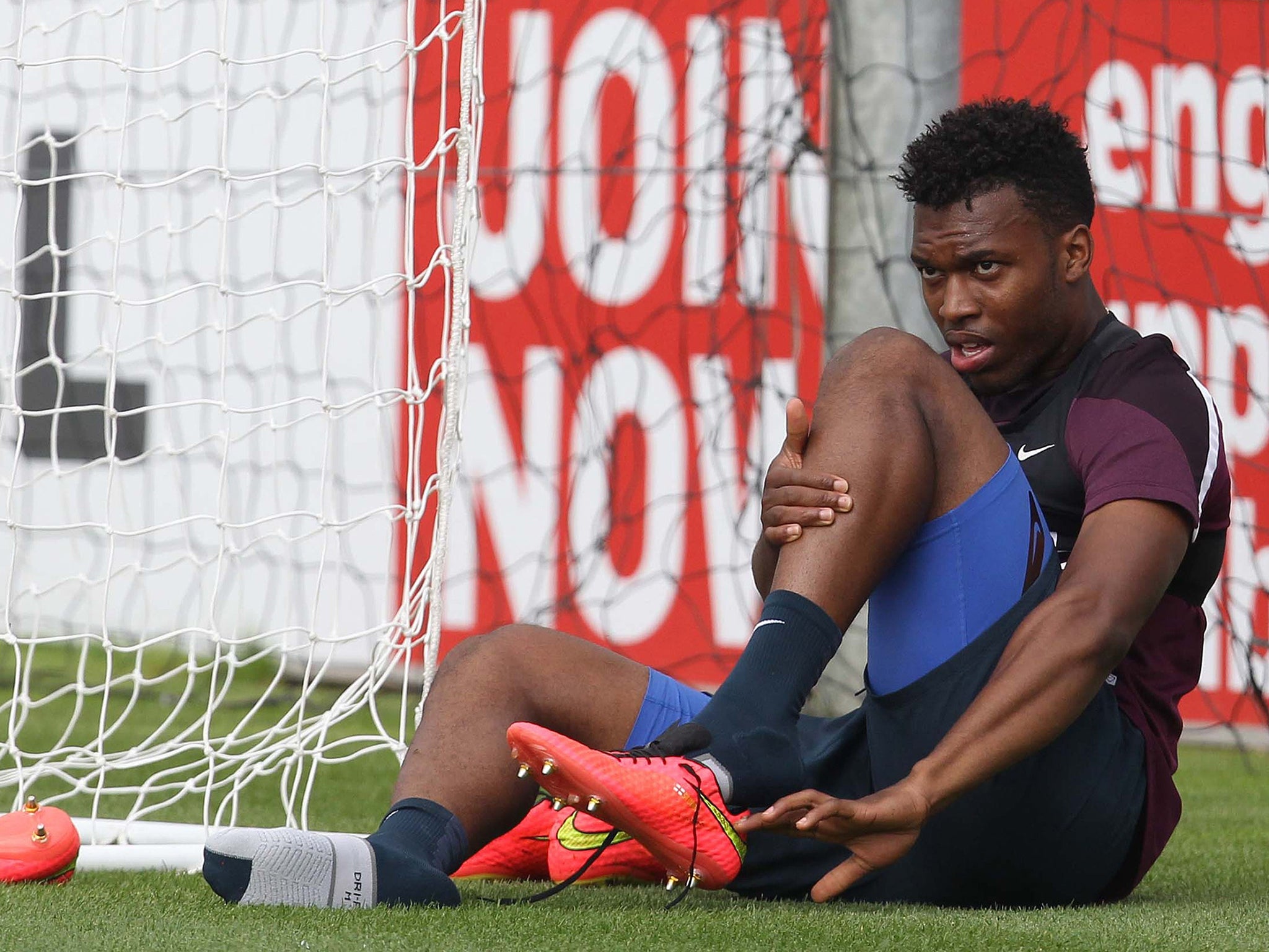 Daniel Sturridge picked up an injury while training with England last month