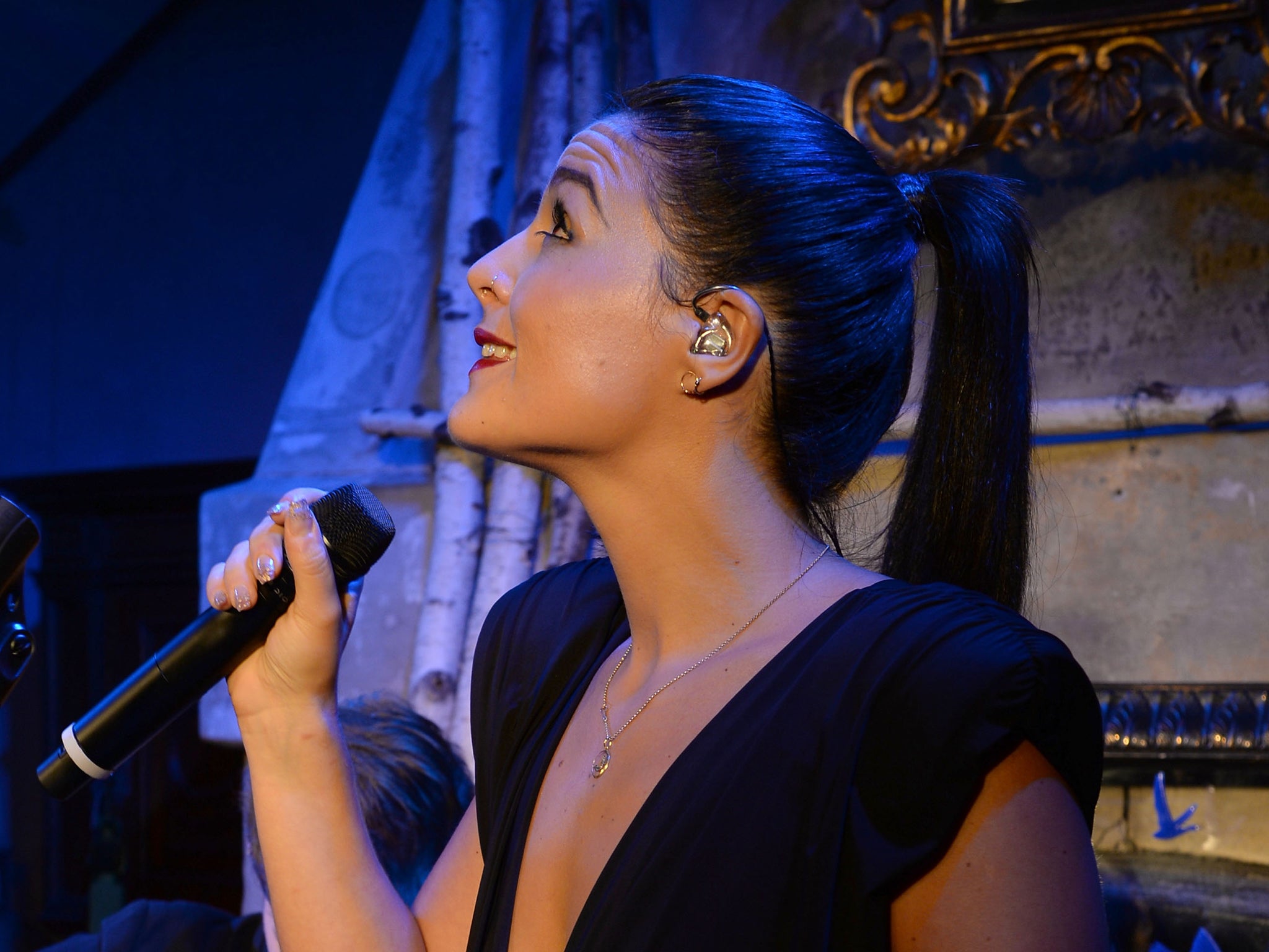 Jessie Ware performs as GREY GOOSE Vodka hosts exclusive speakeasy at the Boulangerie Picardie on October 16, 2013 in New York City