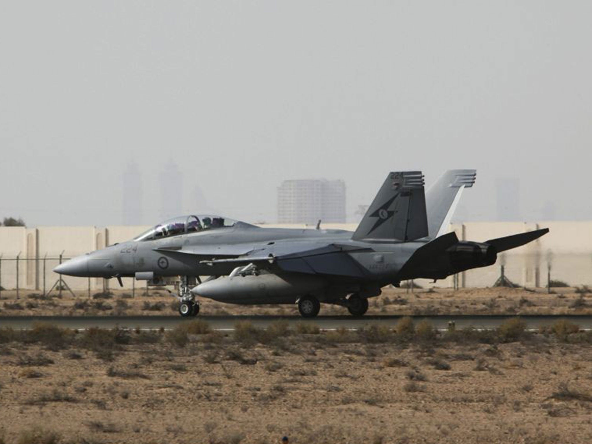 A Royal Australian Air Force (RAAF) F/A-18F Super Hornet