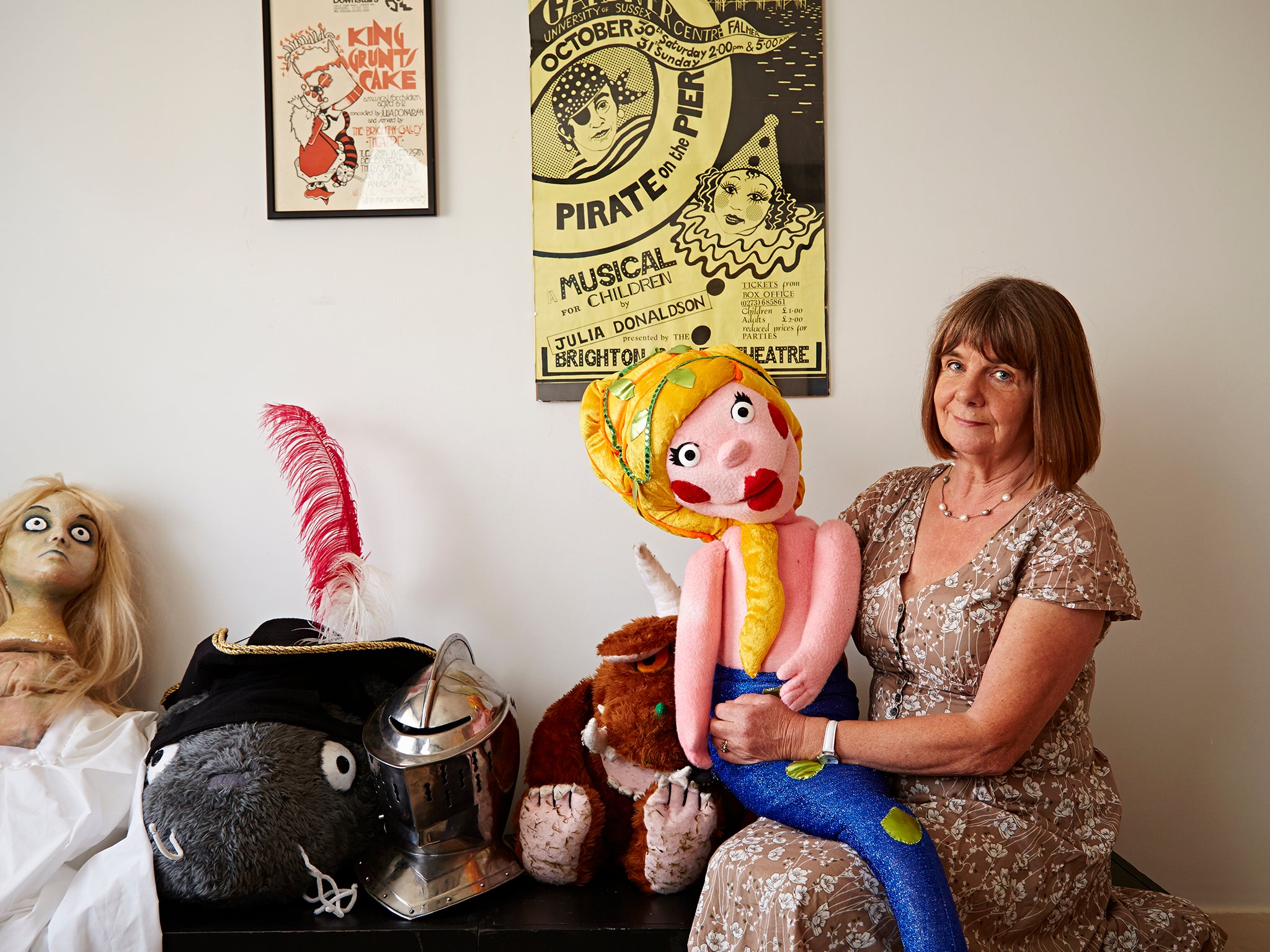 Children's Author Julia Donaldson at home in West Sussex