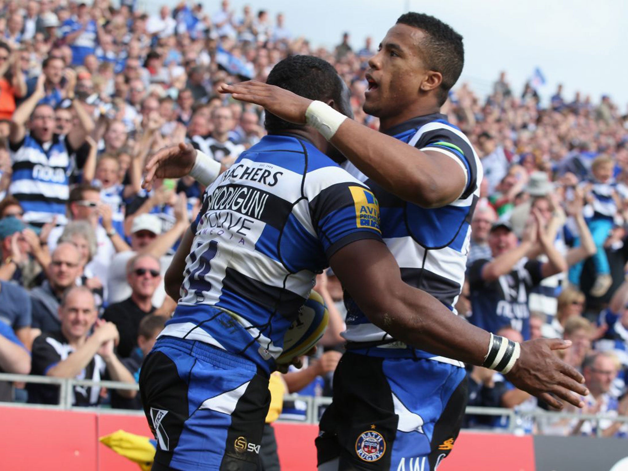 Bath’s Anthony Watson and Semesa Rokoduguni