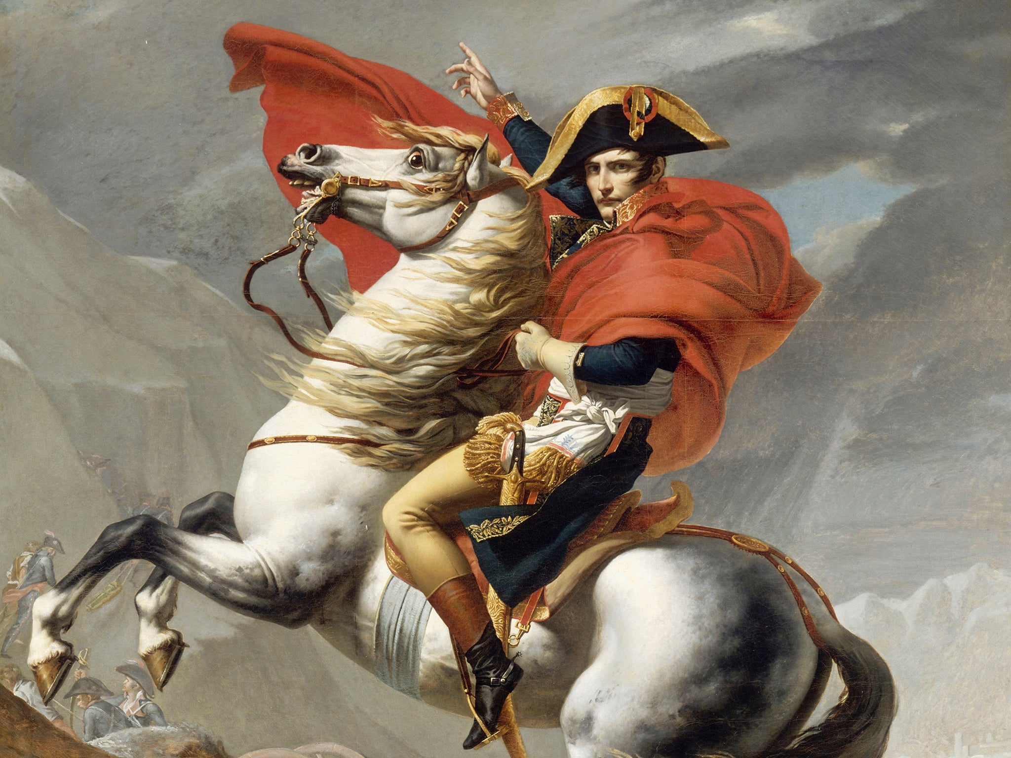 The bicorn hat on sale is similar to the one worn in Jacques-Louis David’s ‘Bonaparte Crossing the Grand Saint-Bernard Pass’ in 1800