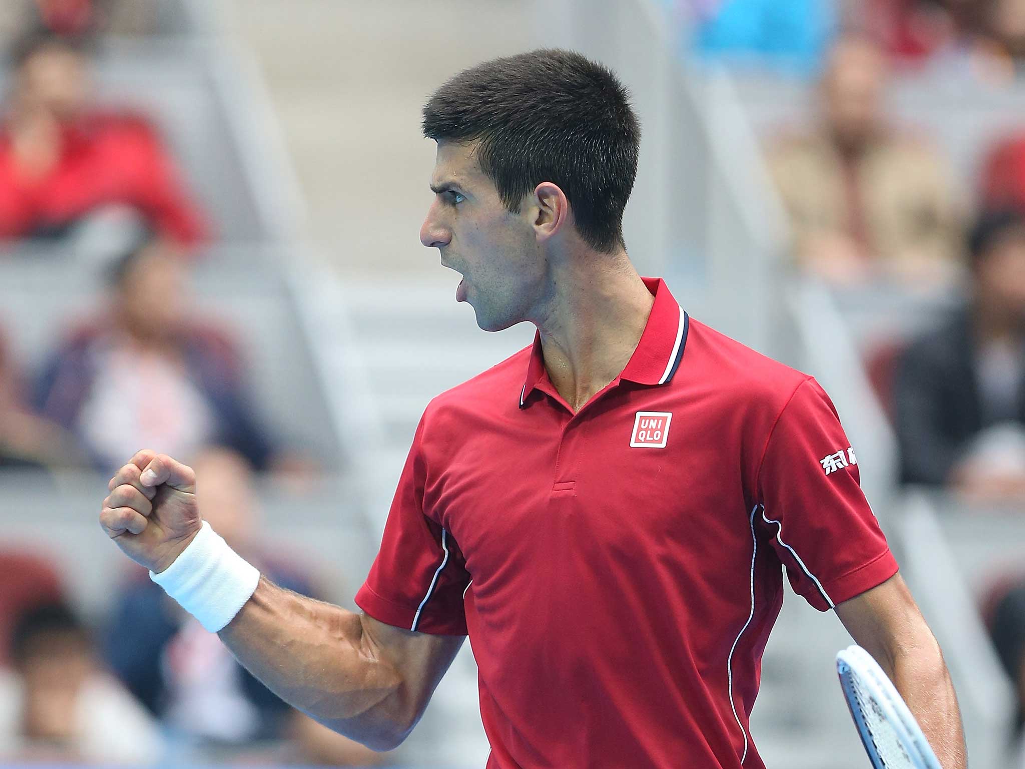 Djokovic claimed a 6-3 6-4 win in an hour and 36 minutes