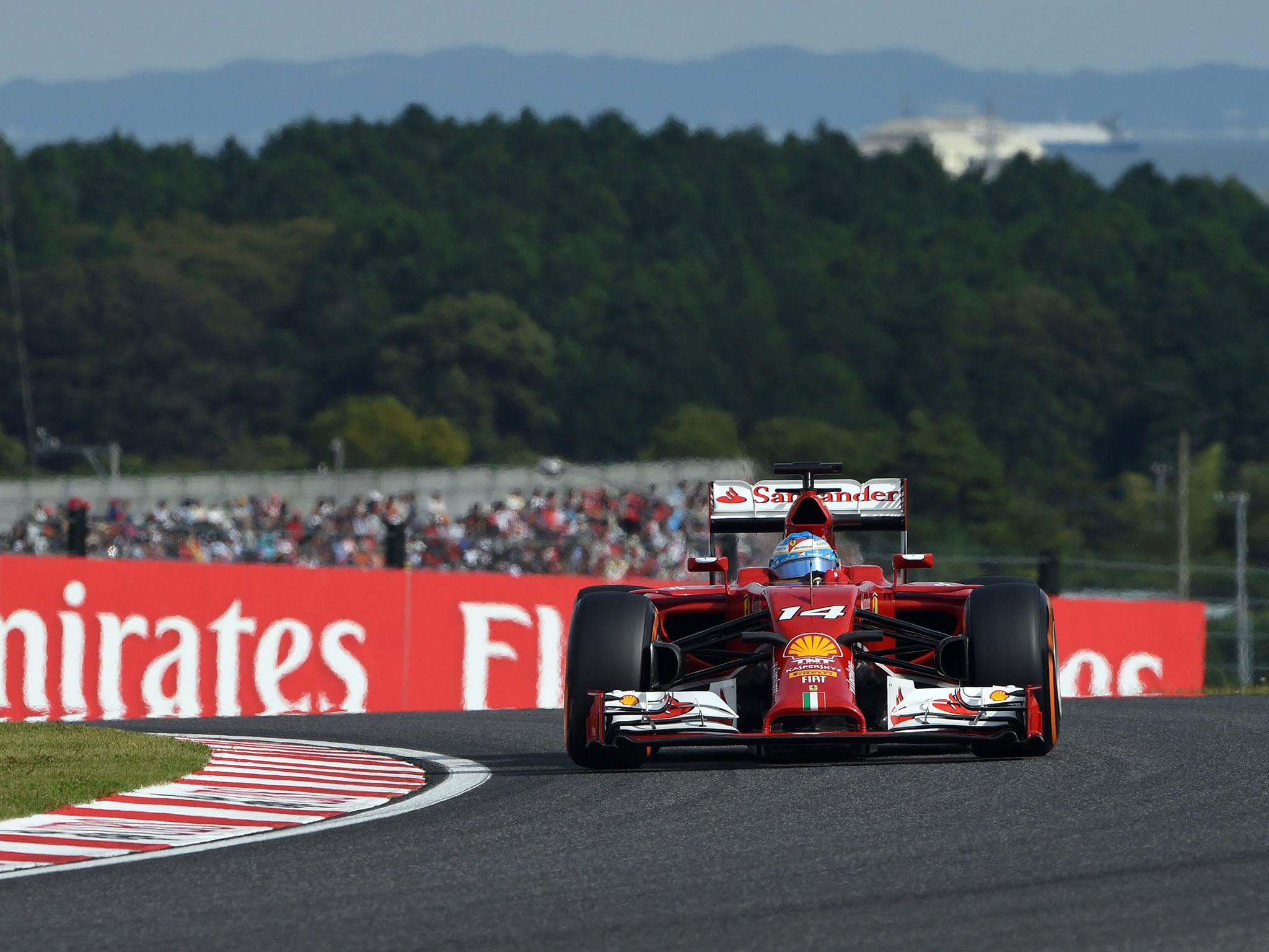 Fernando Alonso during qualifying at Suzuka