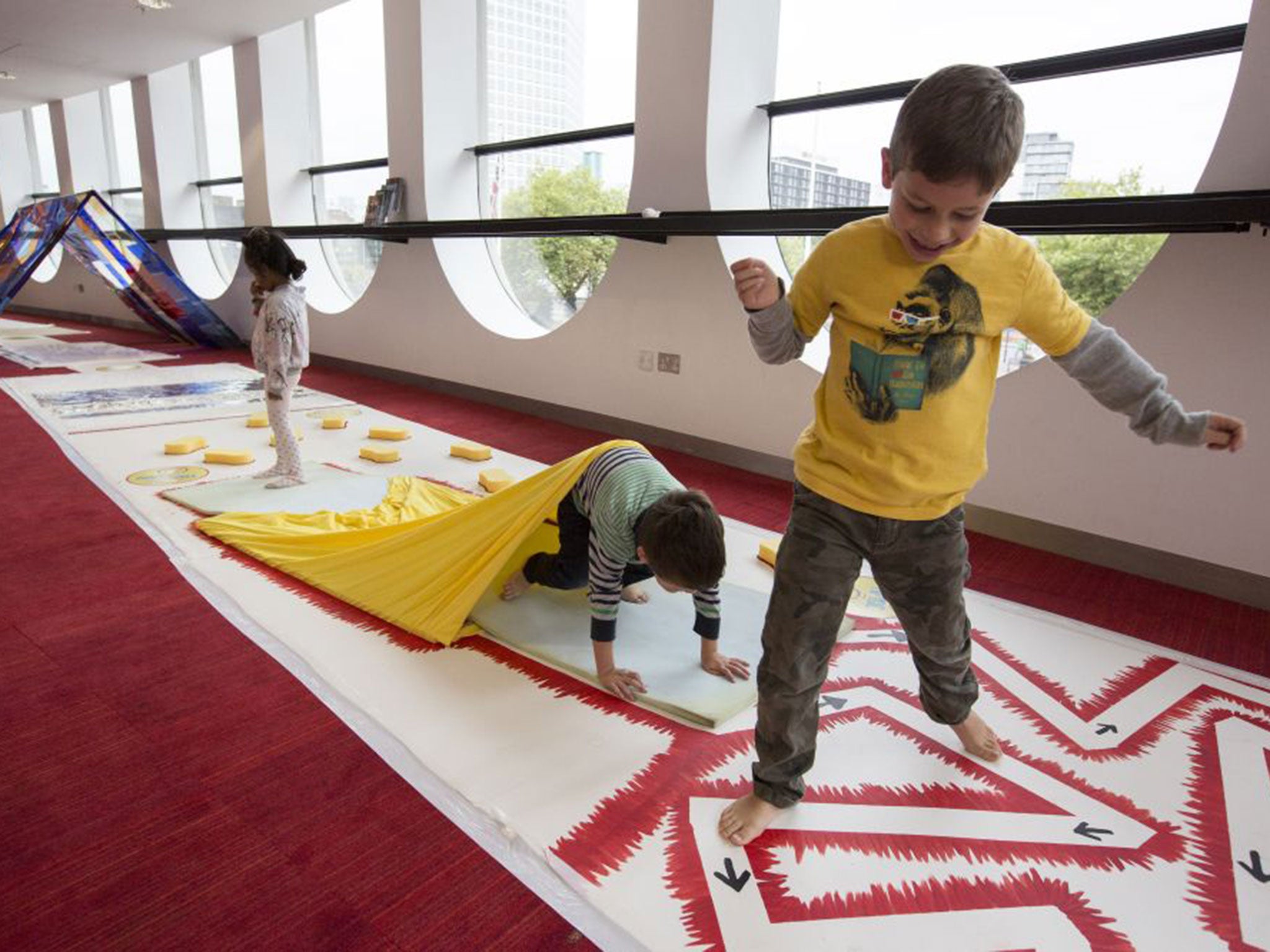 Children on Birmingham Repertory Theatre’s ‘Sensory Street’