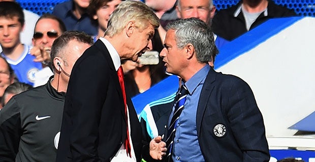 Wenger and Mourinho clash on the touchline