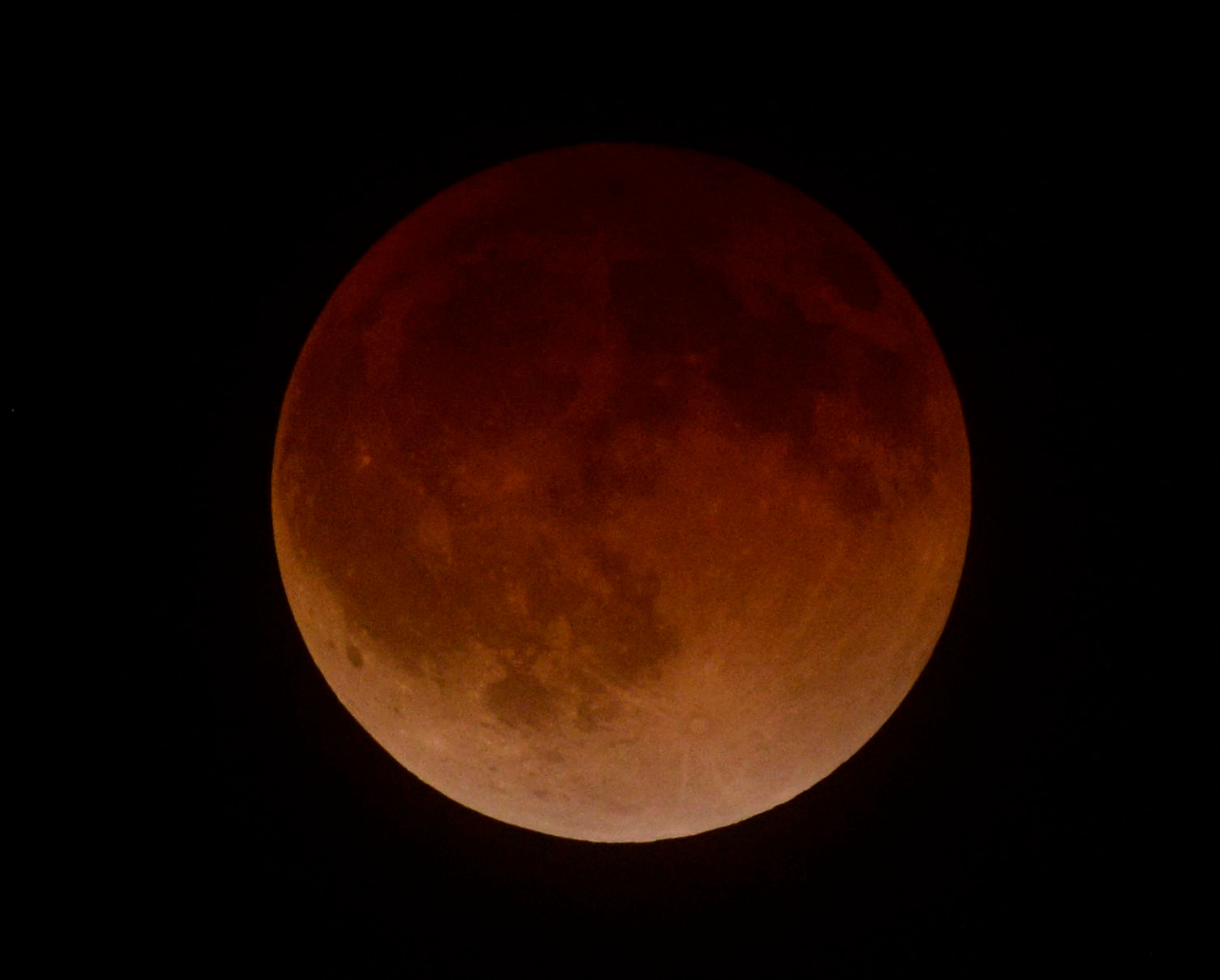 A lunar eclipse pictured in April 2014