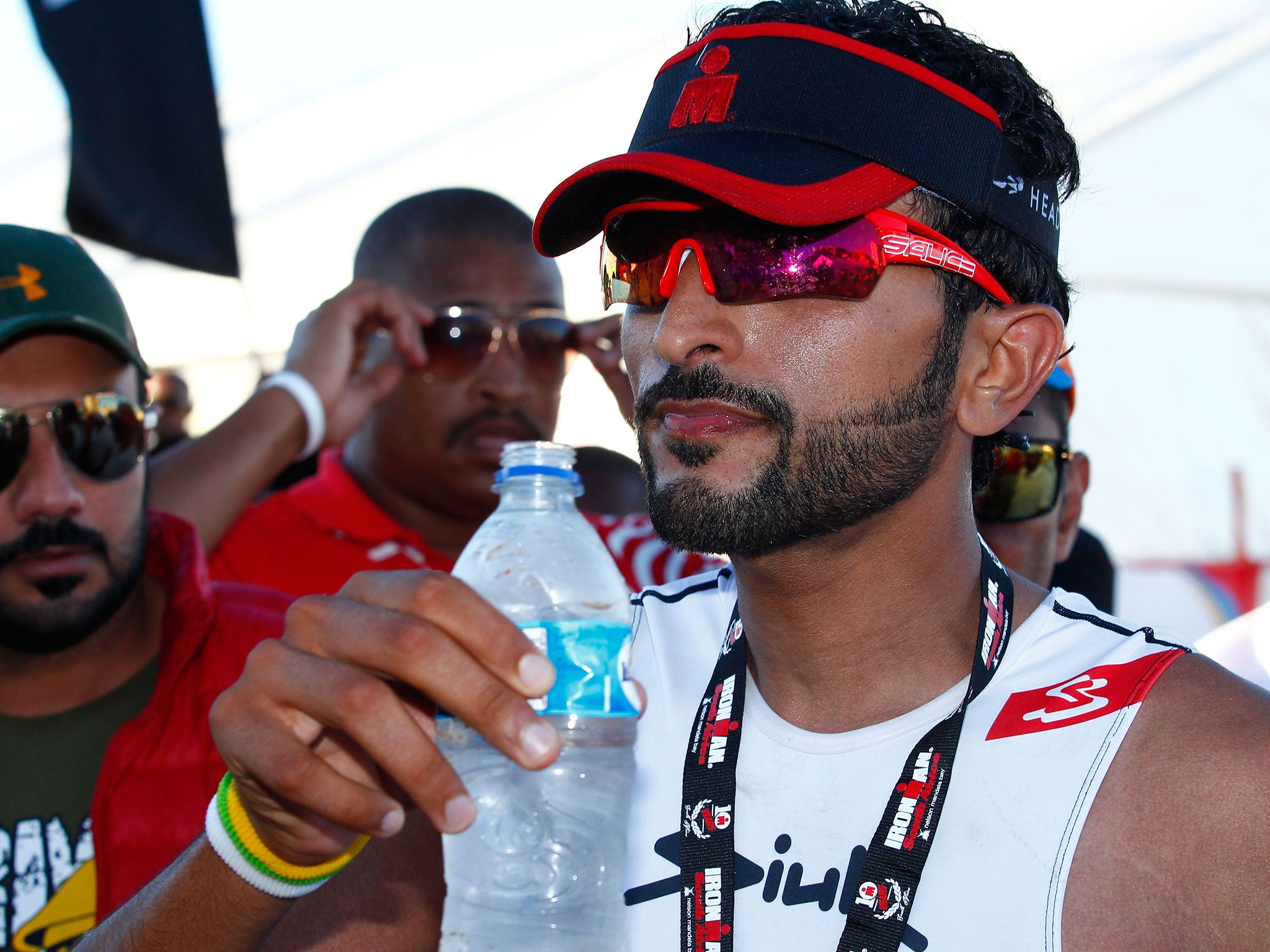 Prince Nasser Al Khalifa of Bahraini during the Ironman South Africa 2014 competition in Port Elizabeth (Getty)