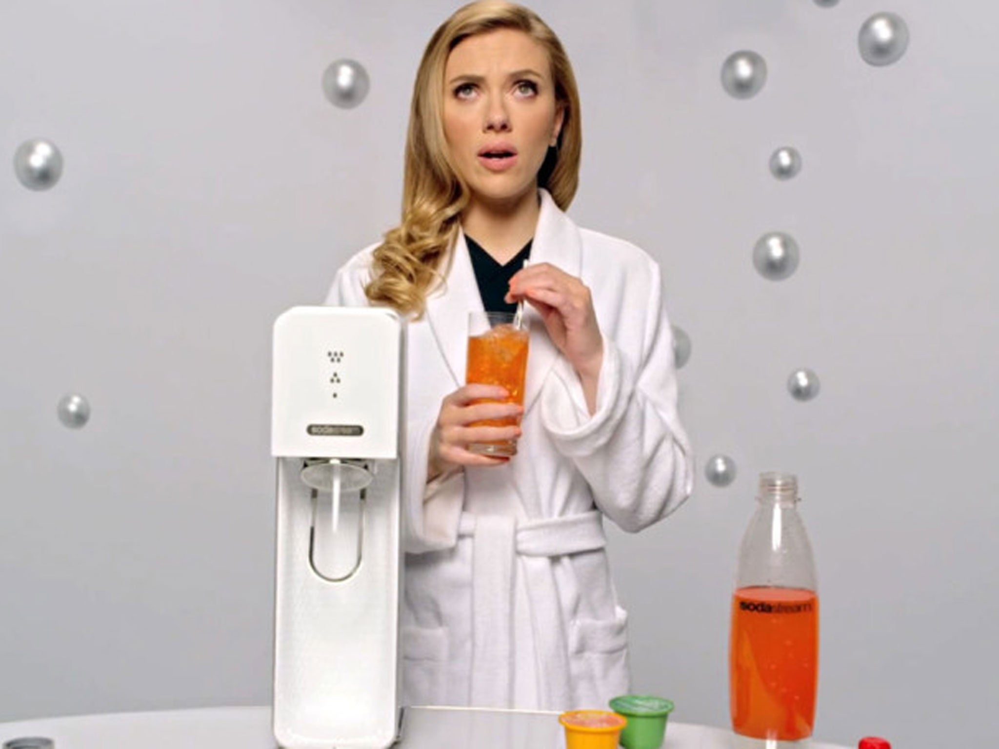 Actress Scarlett Johansson is SodaStream's brand ambassador