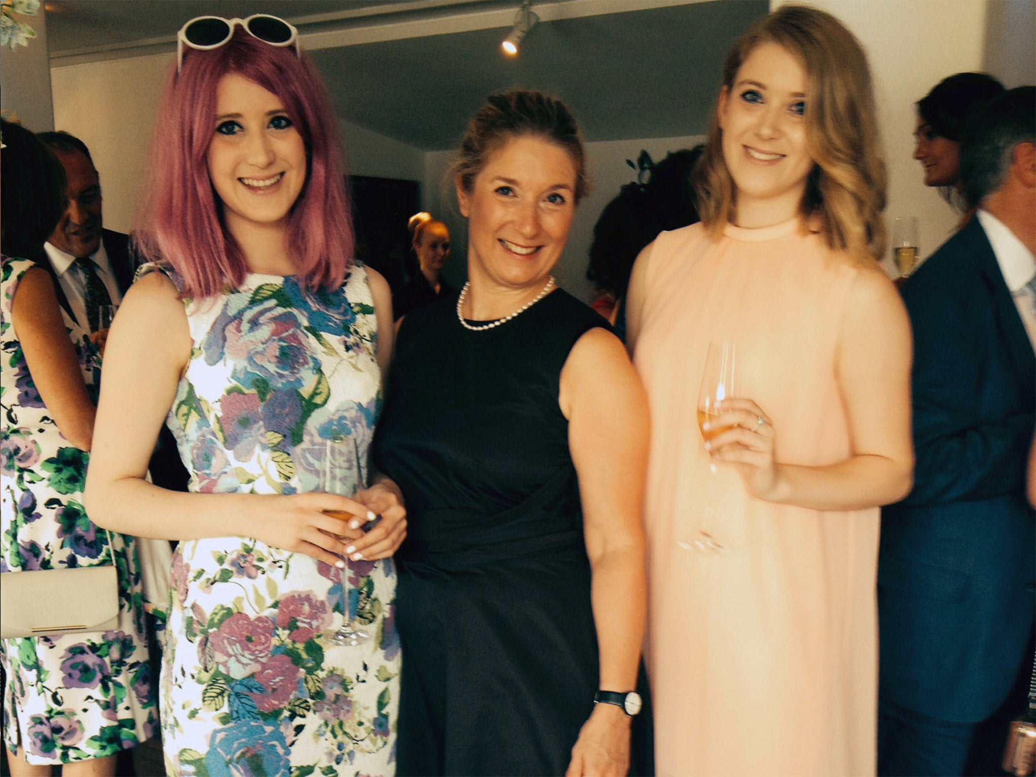 Chloë Hamilton (left) with her mother, Miranda – who had meningitis and encephalitis – and her sister, Lydia