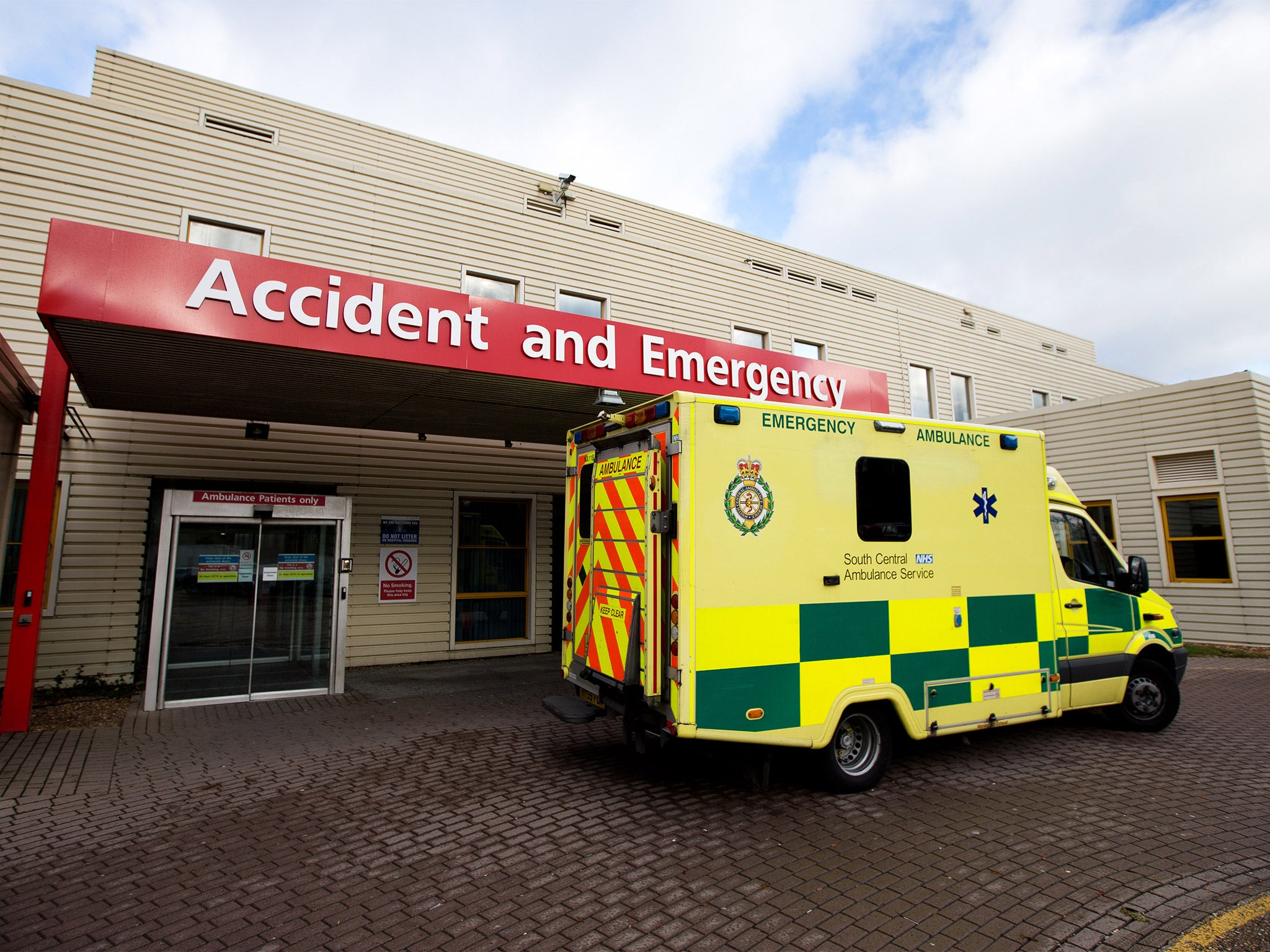 The A&amp;E ward at Milton Keynes hospital