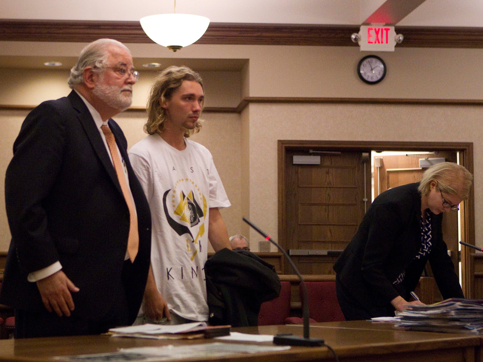 Miley Cyrus' homeless VMAs date Jesse Helt appears in court in Dallas, Oregon