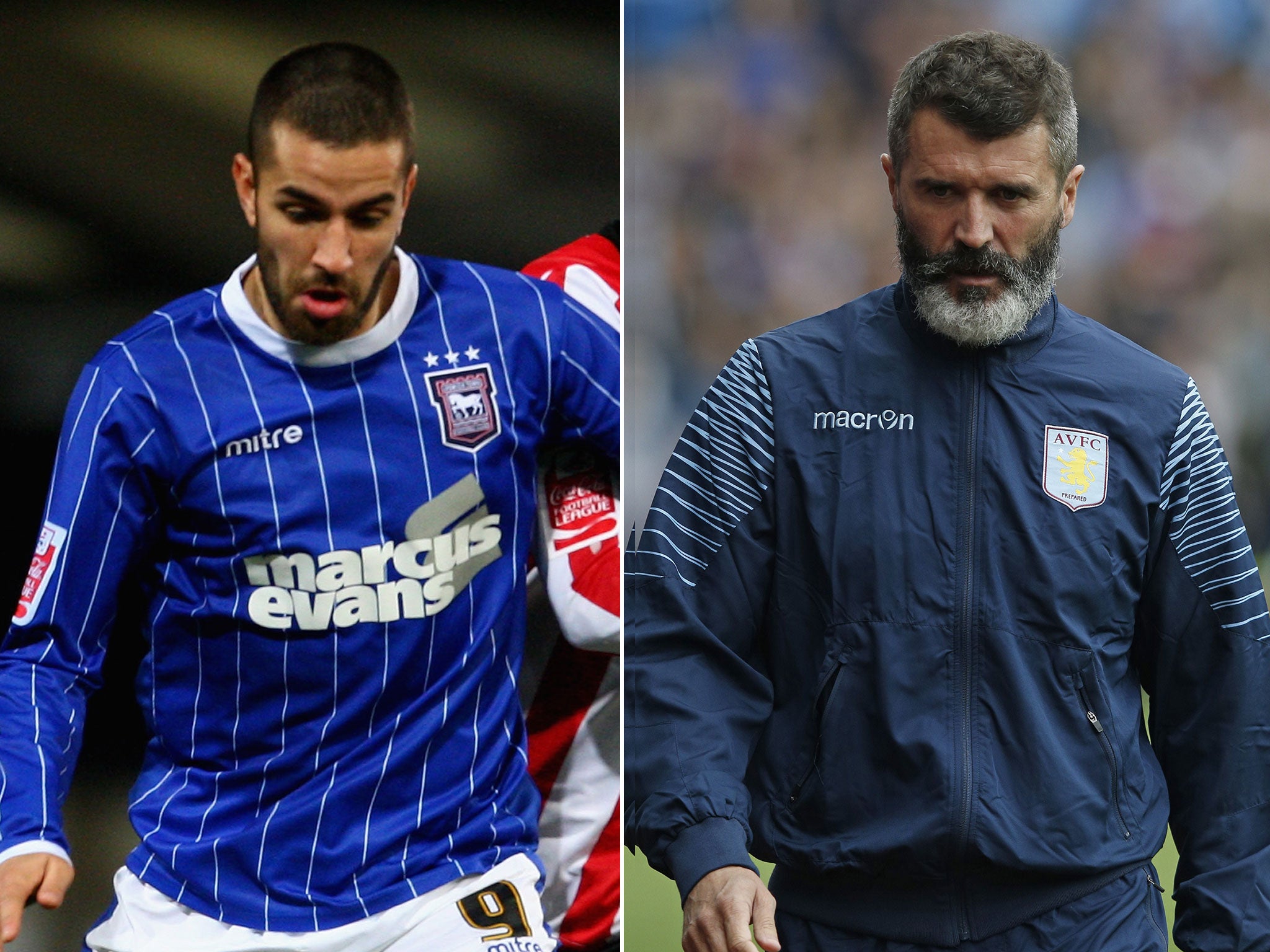 Pablo Counago (left) and Roy Keane