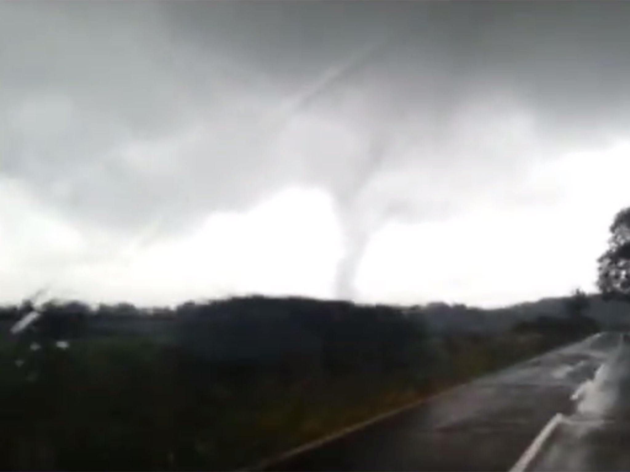 The tornado spotted in Cumbria