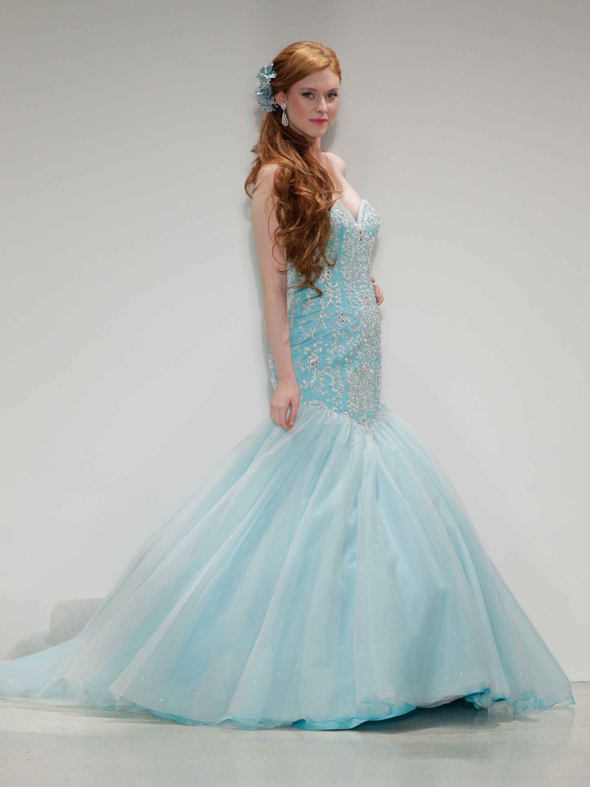 Ariel: A look from the Alfred Angelo spring 2015 Disney bridal collection