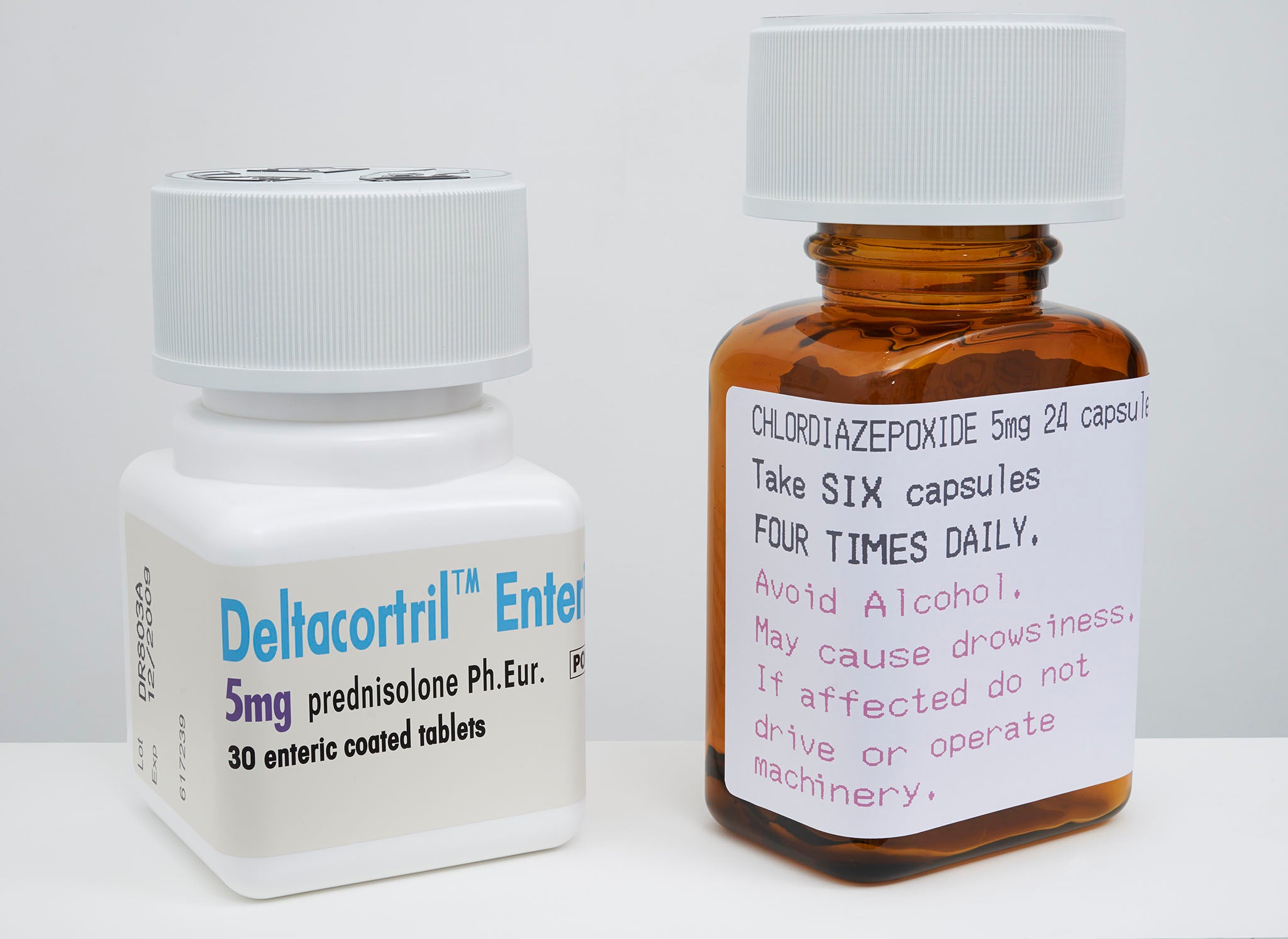 Deltacortril Enteric and Chlordiazepoxide from Damien Hirst's new exhibition