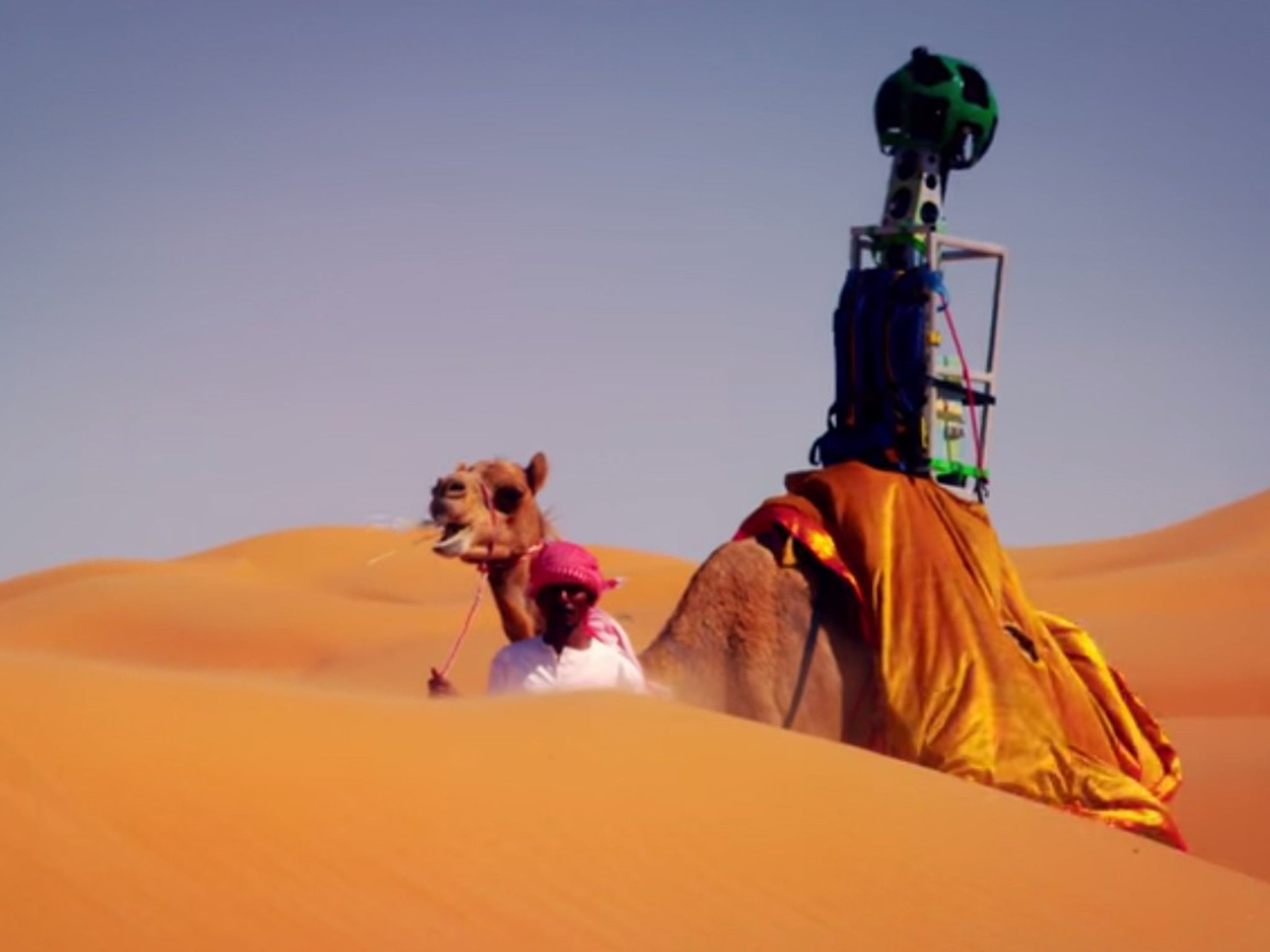 Google has recruited a camel to document the desert