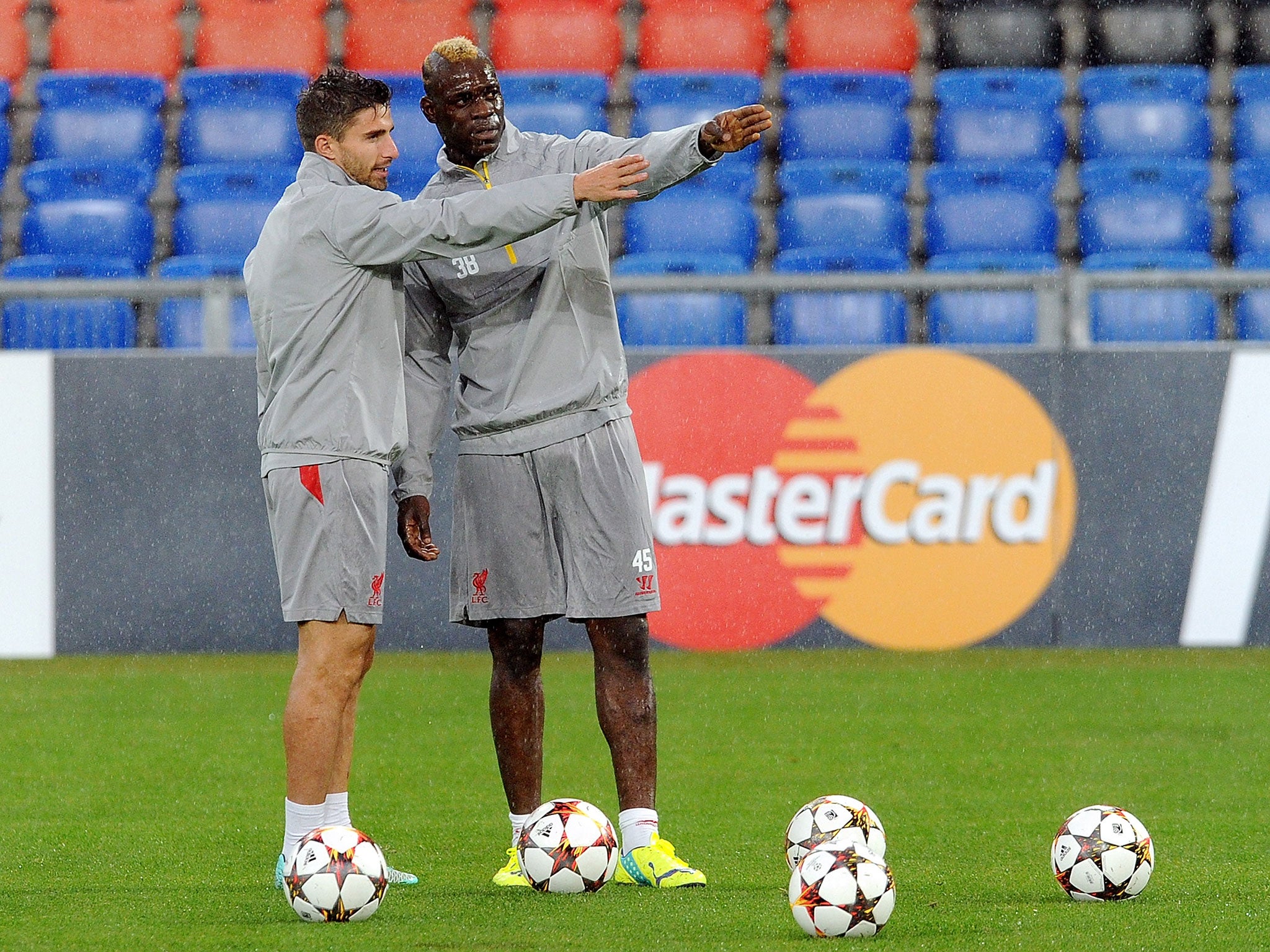 Fabio Bornin and Mario Balotelli