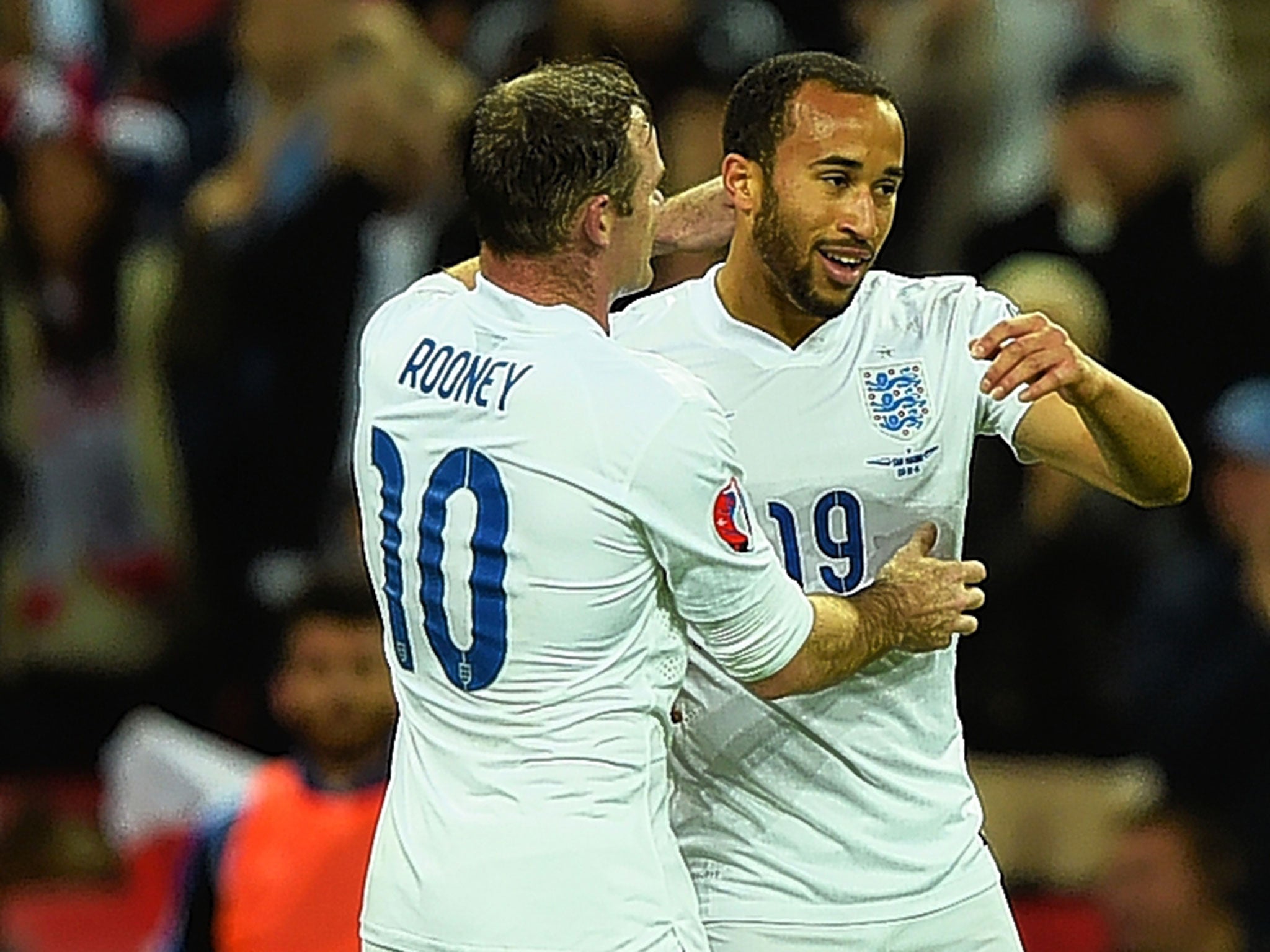 Wayne Rooney and Andros Townsend