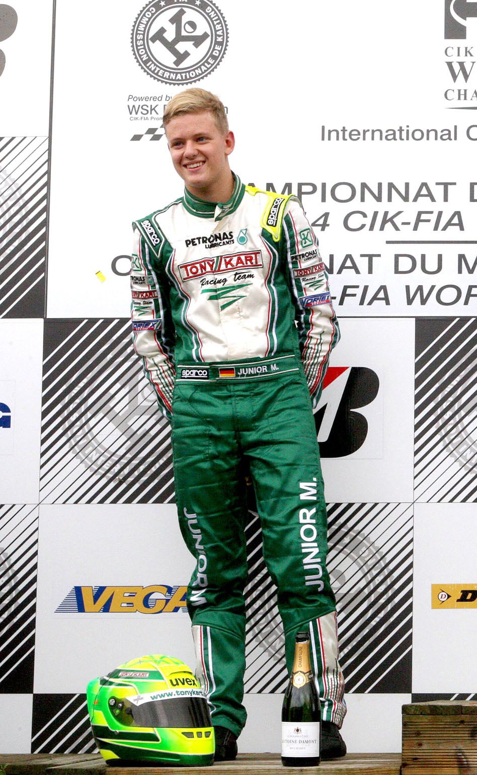 Mick Schumacher takes second place at the karting world championships in September