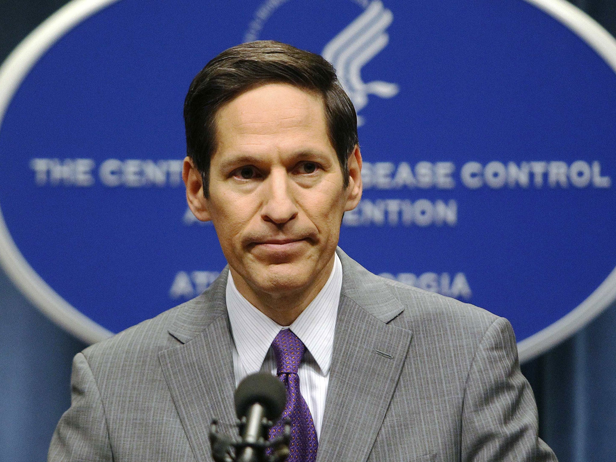 File photo showing the head of the Centers for Disease Control and Prevention (CDC) Dr Thomas Frieden at its headquarters in Atlanta