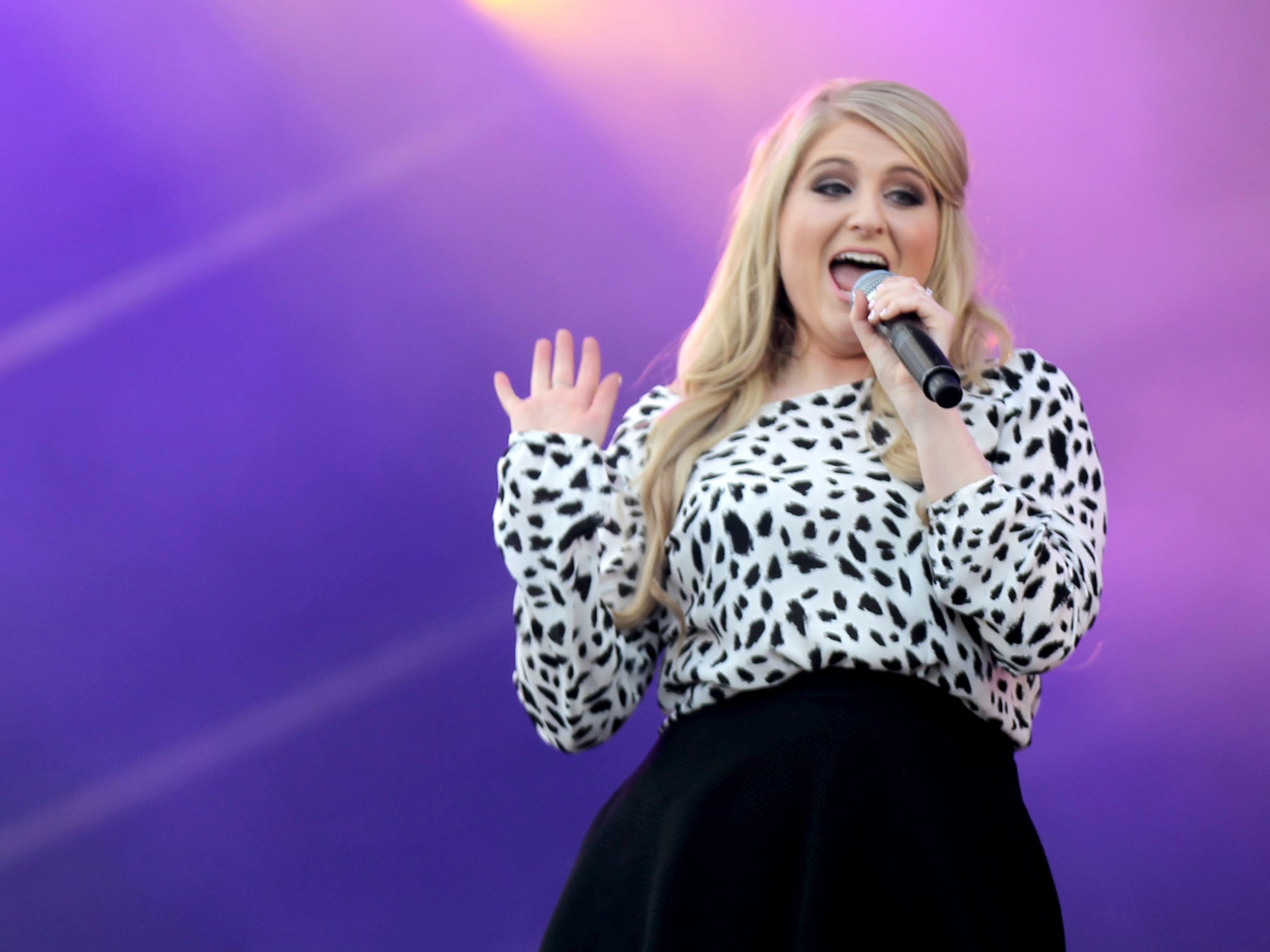 US singer-songwriter Meghan Trainor