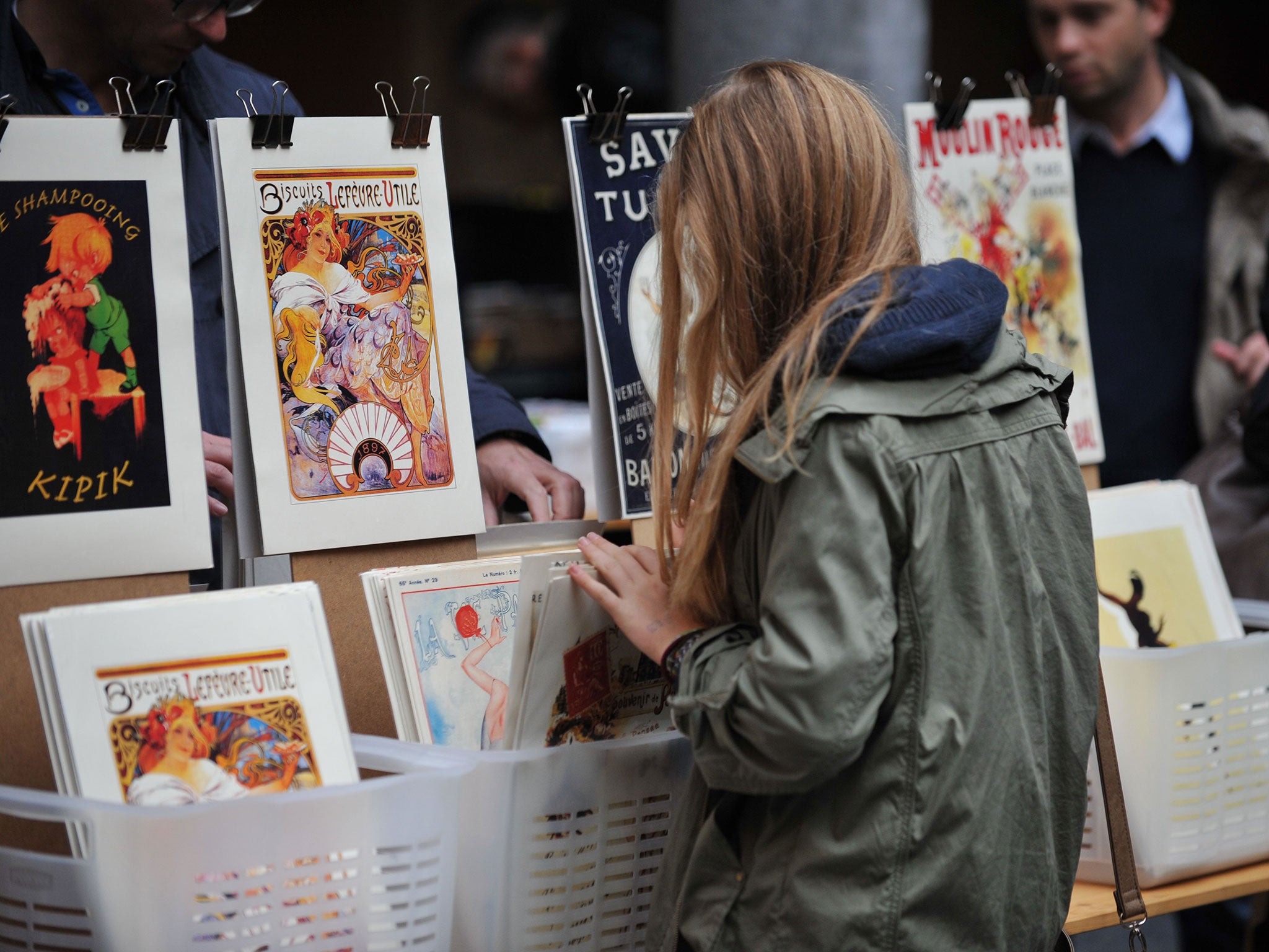 Open-air art markets, such as this in Lille, are now common