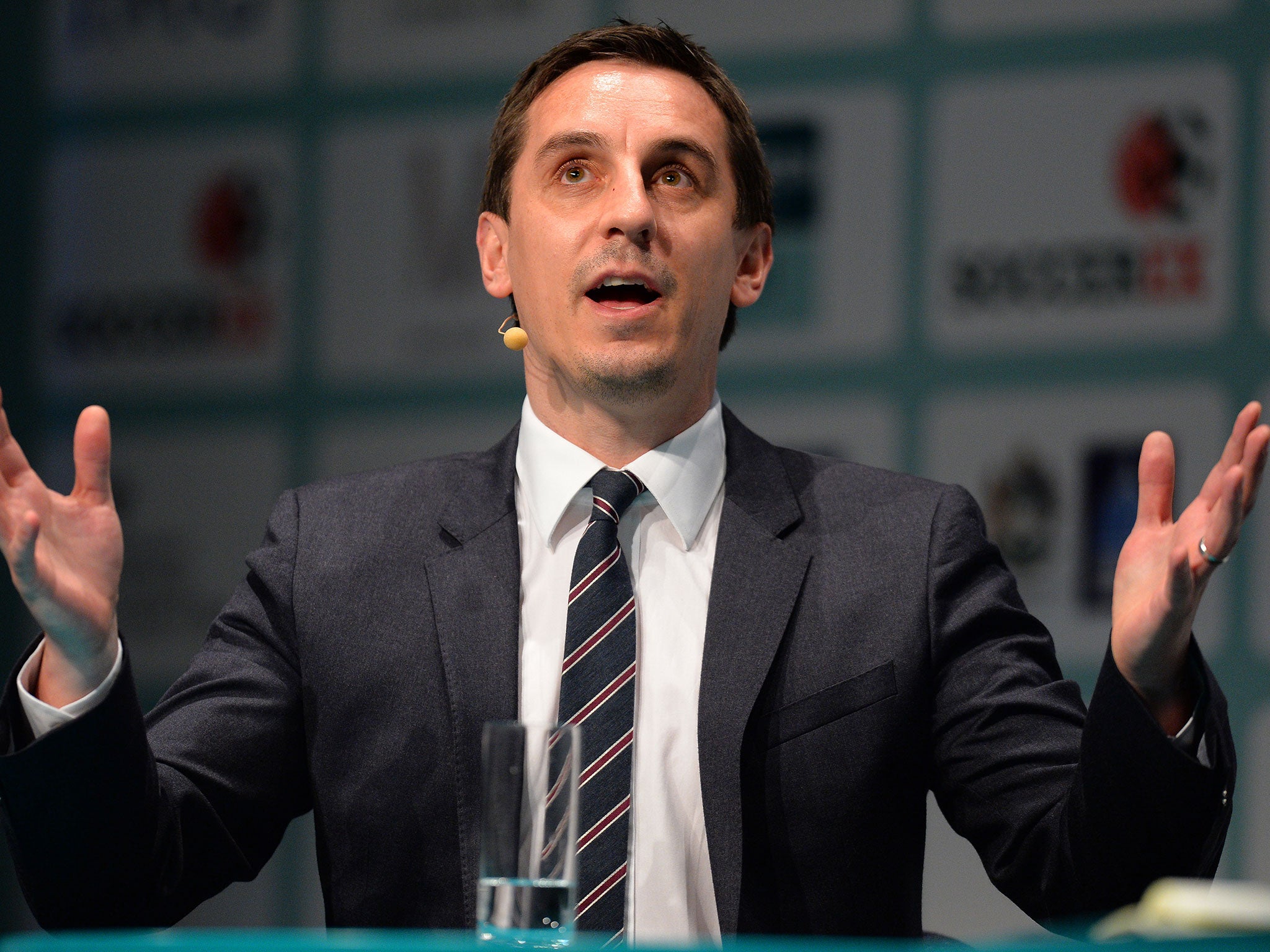 Sky Sports co-commentator Gary Neville