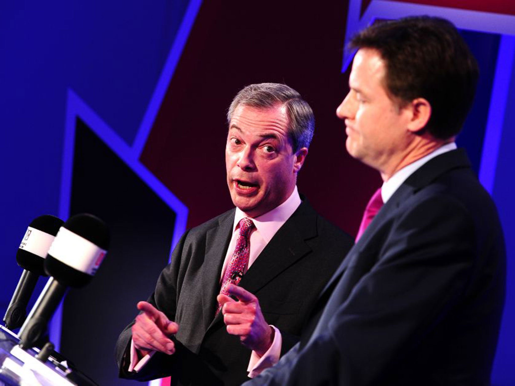 Nigel Farage was widely deemed to have won his televised duel with Nick Clegg